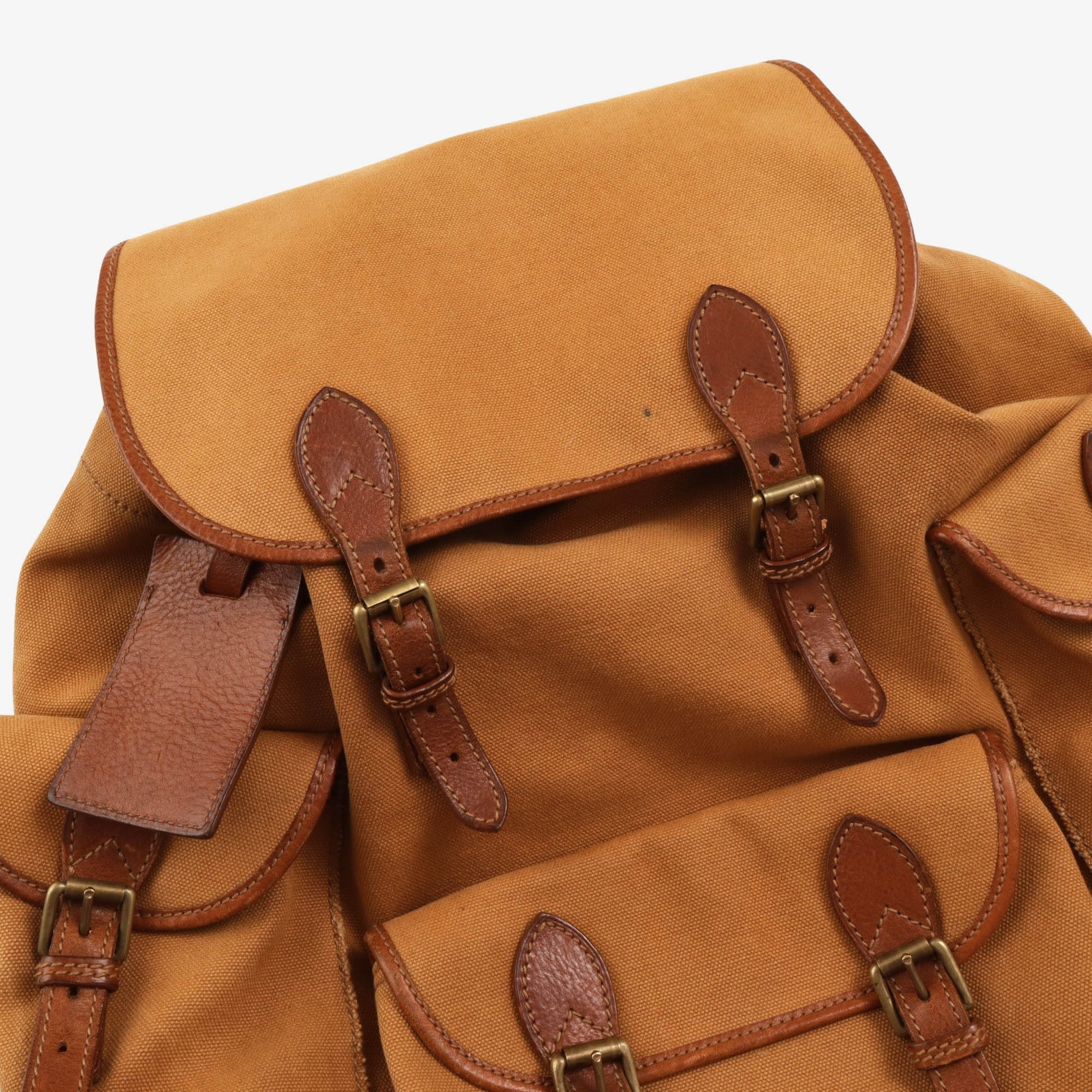 Leather Canvas Rucksack