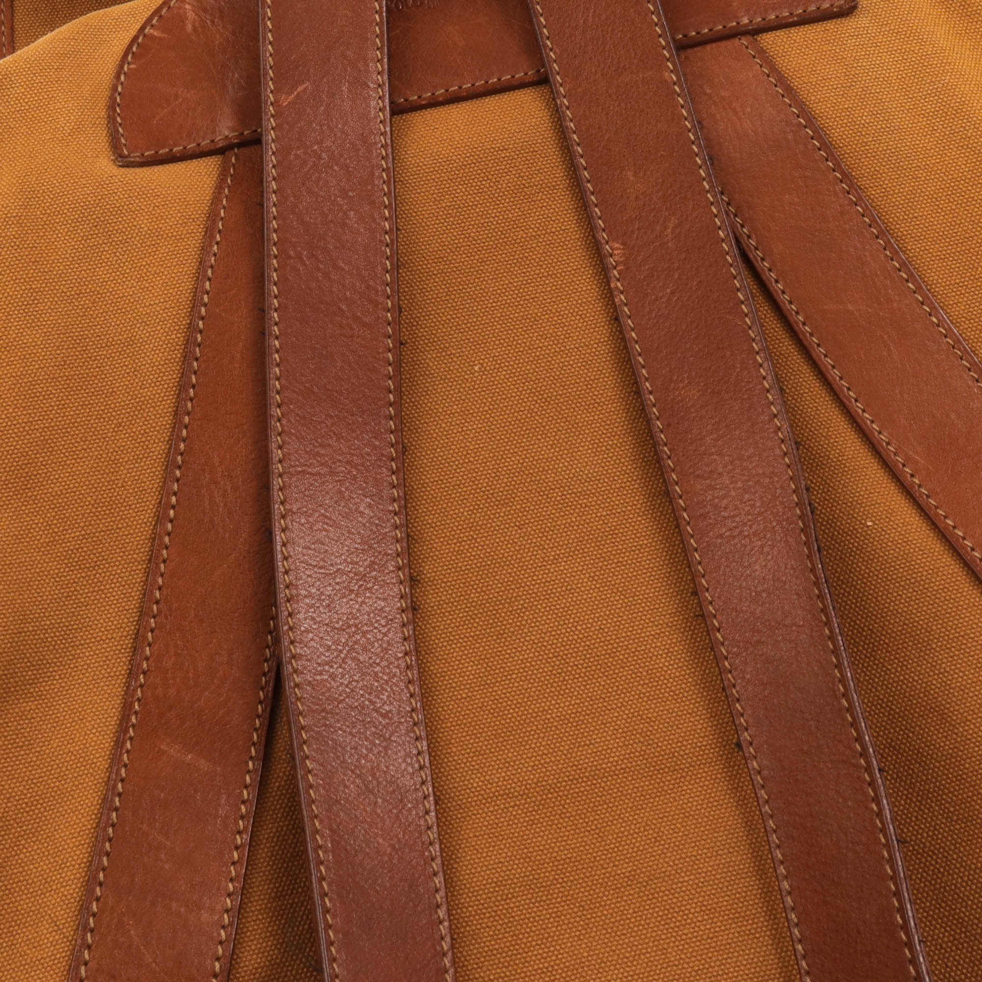 Leather Canvas Rucksack
