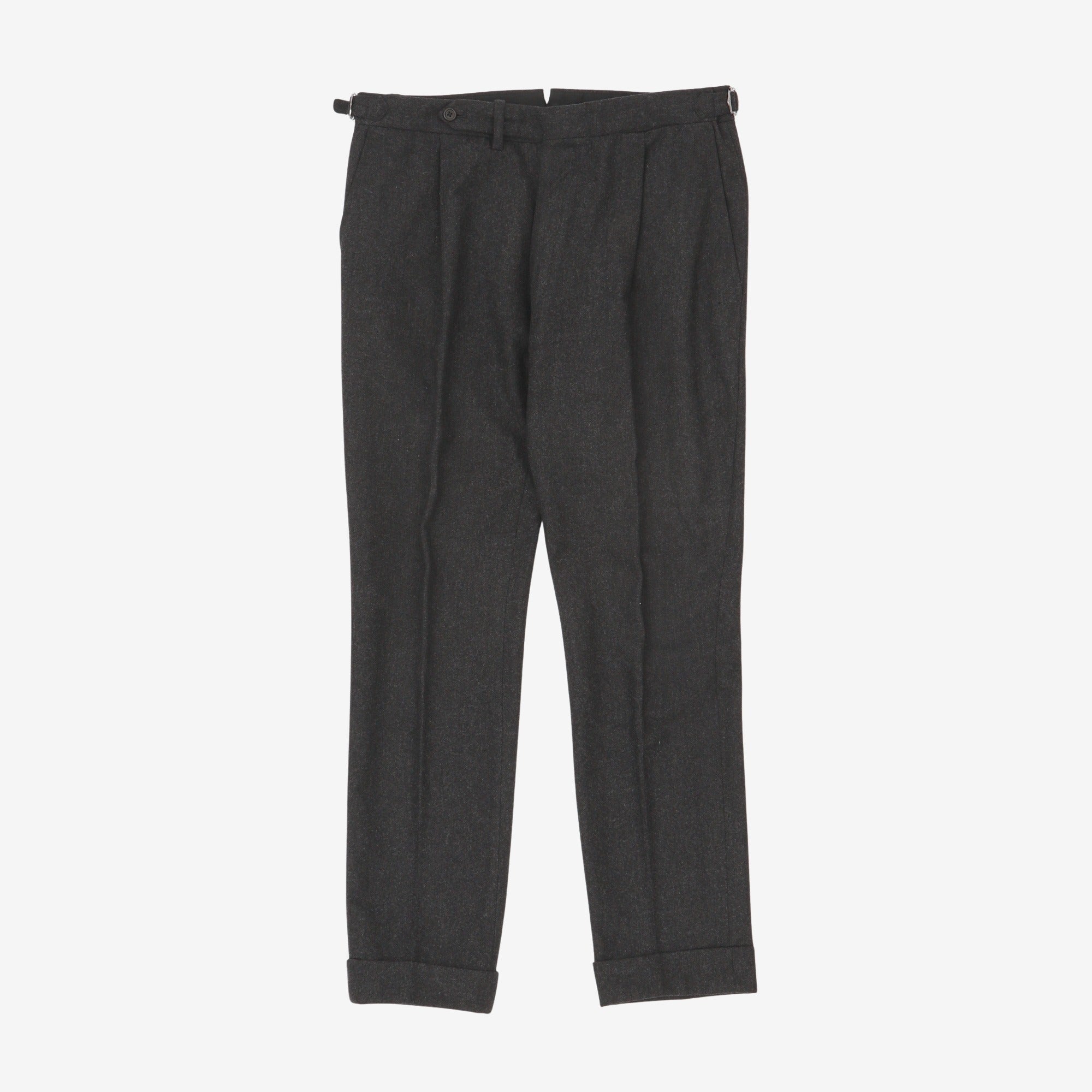Pleated Wool Trousers