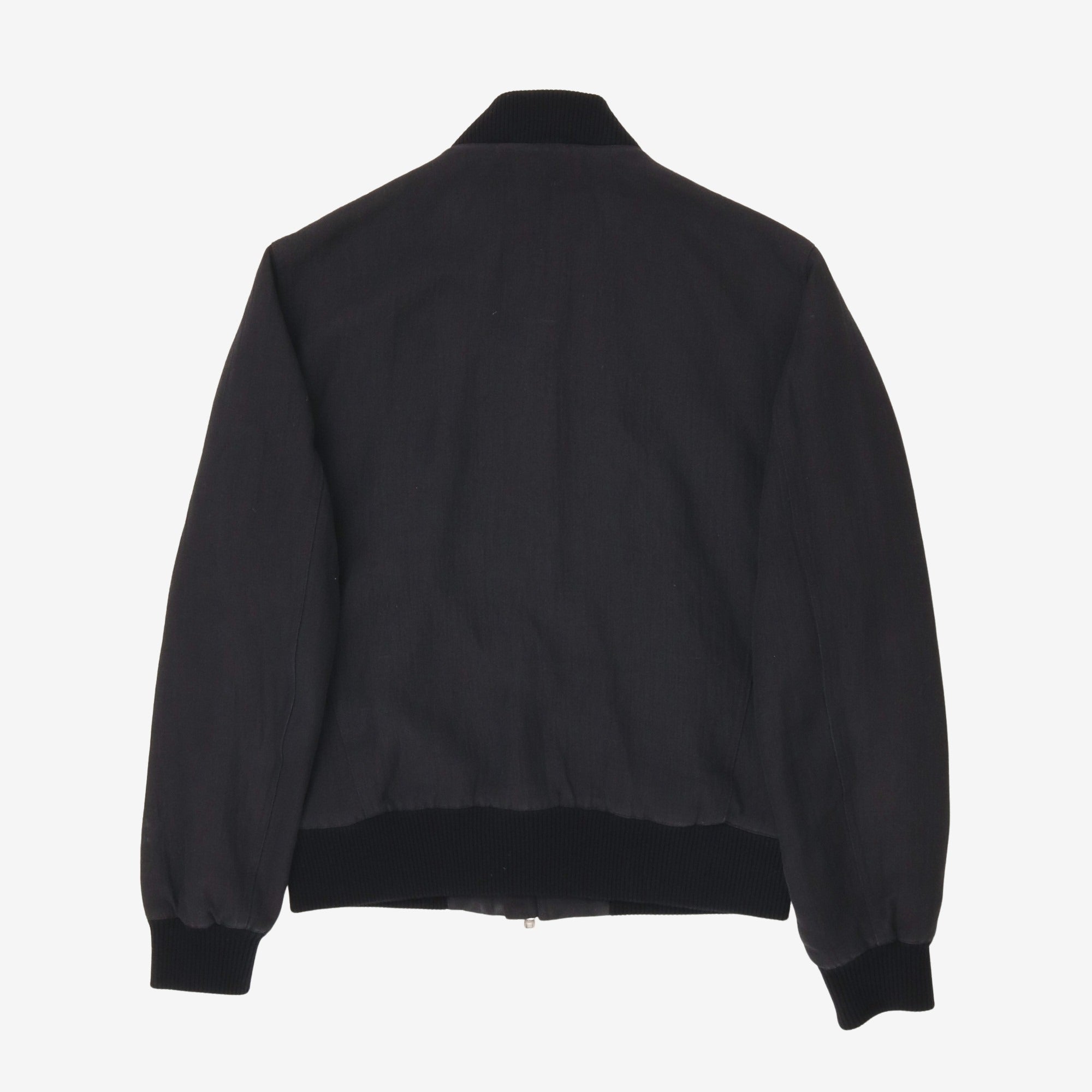 Linen Blend Bomber Jacket