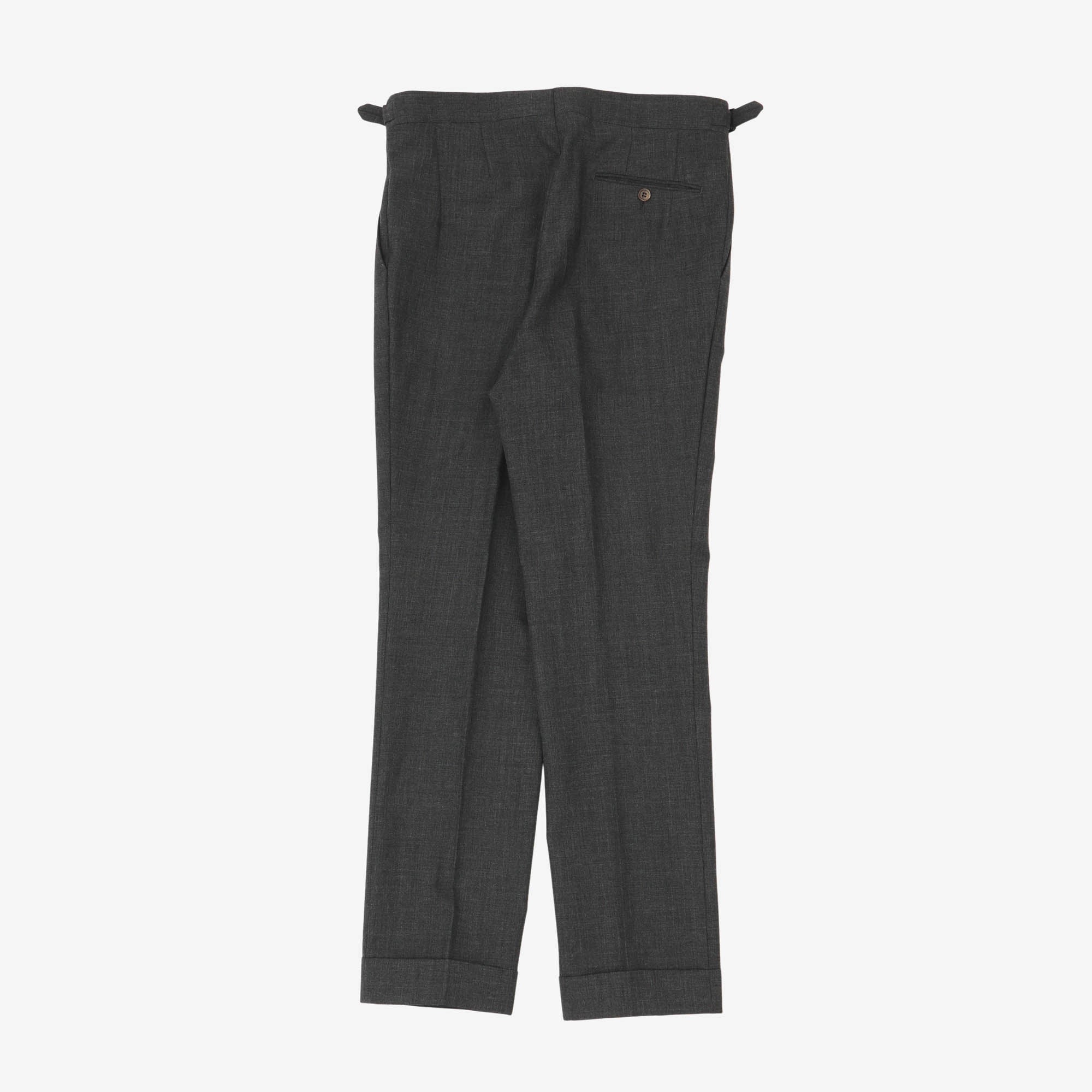 Wool Pleated Trouser (34W x 31.5L)