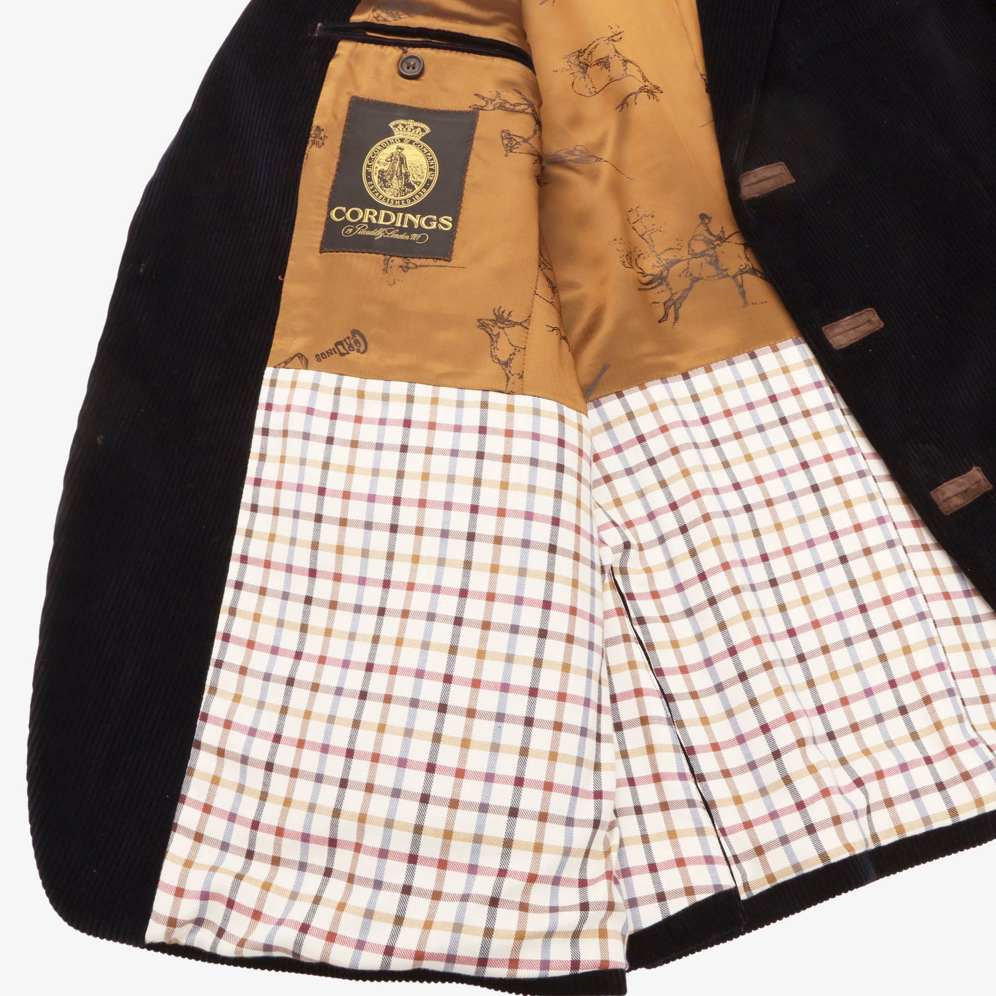 Leather Patch Corduroy Blazer