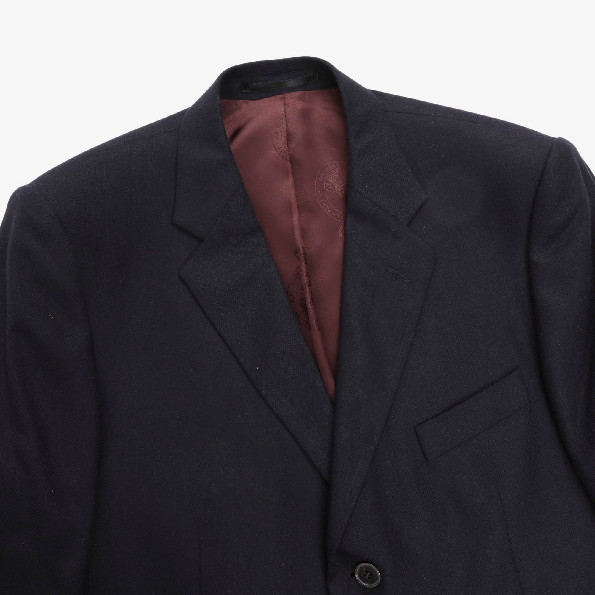 Herringbone Silk Blazer