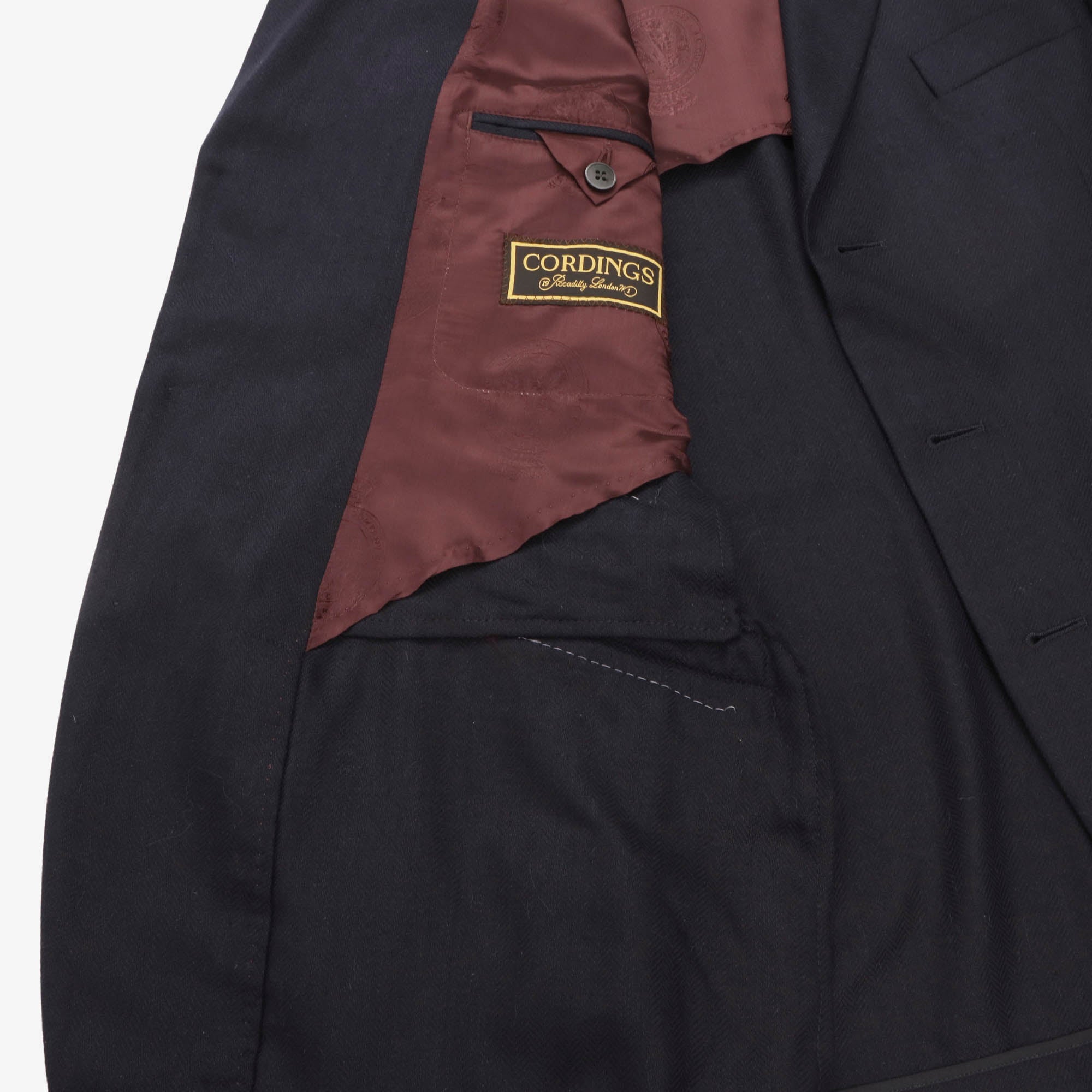 Herringbone Silk Blazer