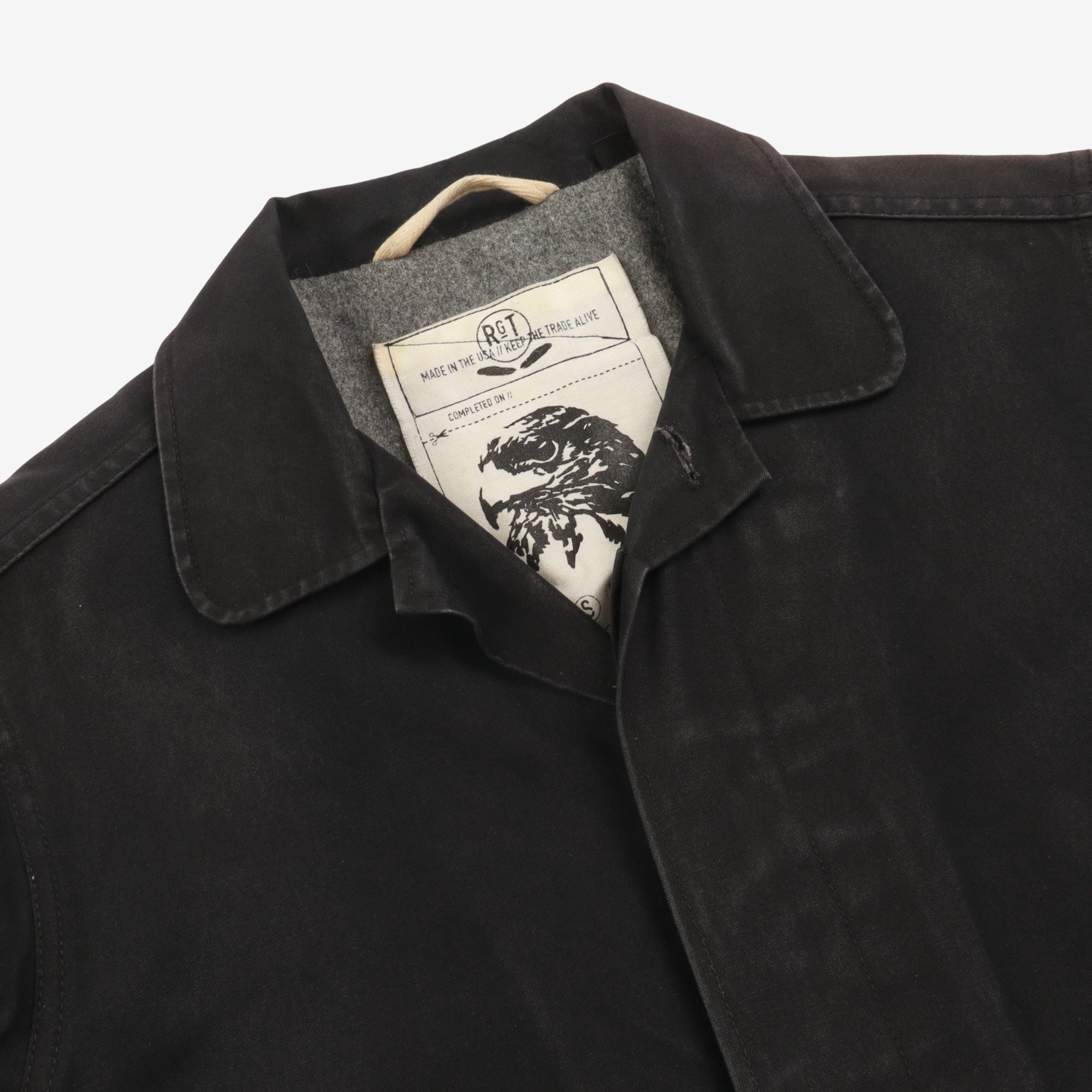 Wax Canvas Trench Coat