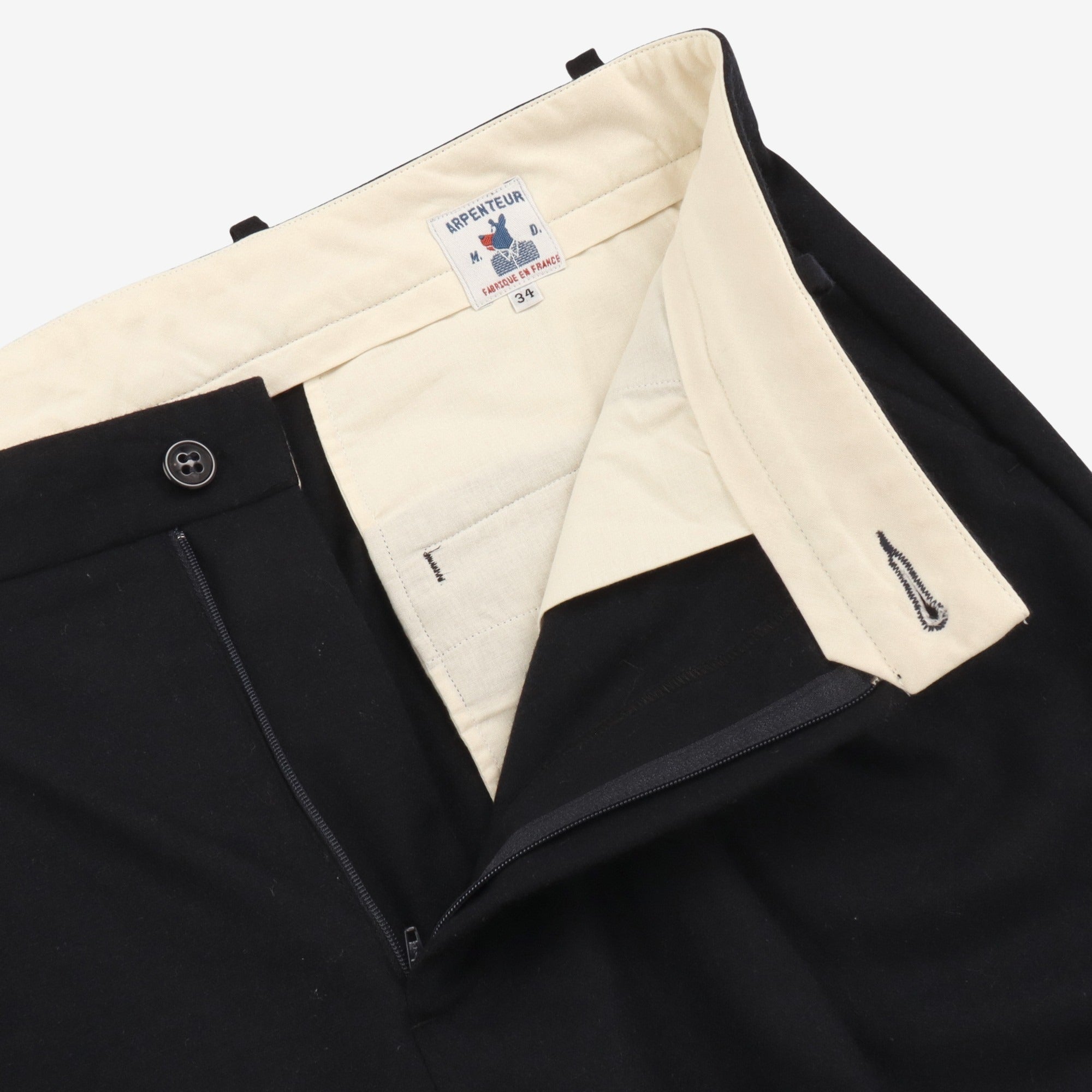 Wool Pleated Trousers