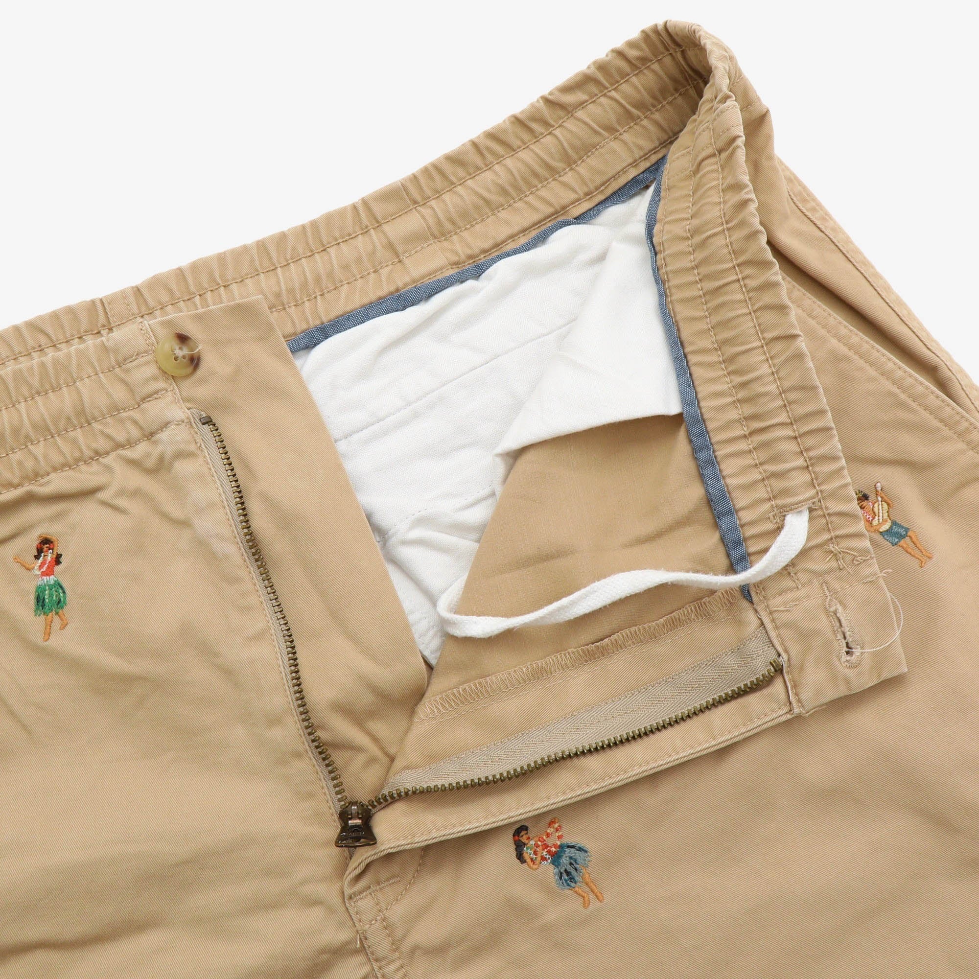 Hawaiian Embroidered Shorts