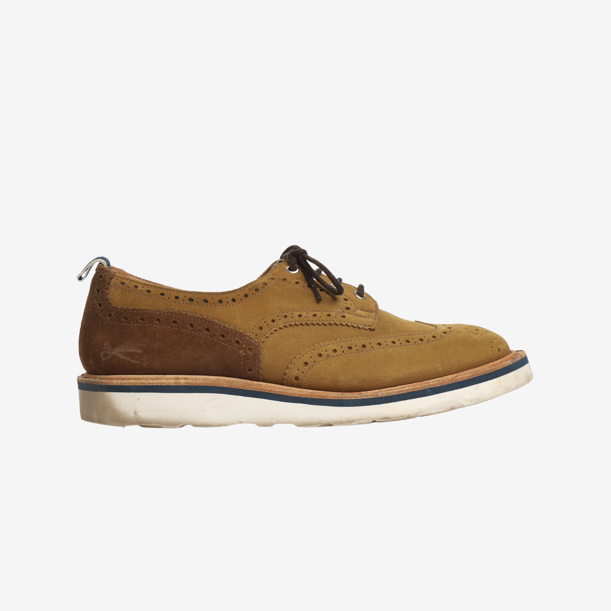 Two-Tone Suede Brogue Shoes