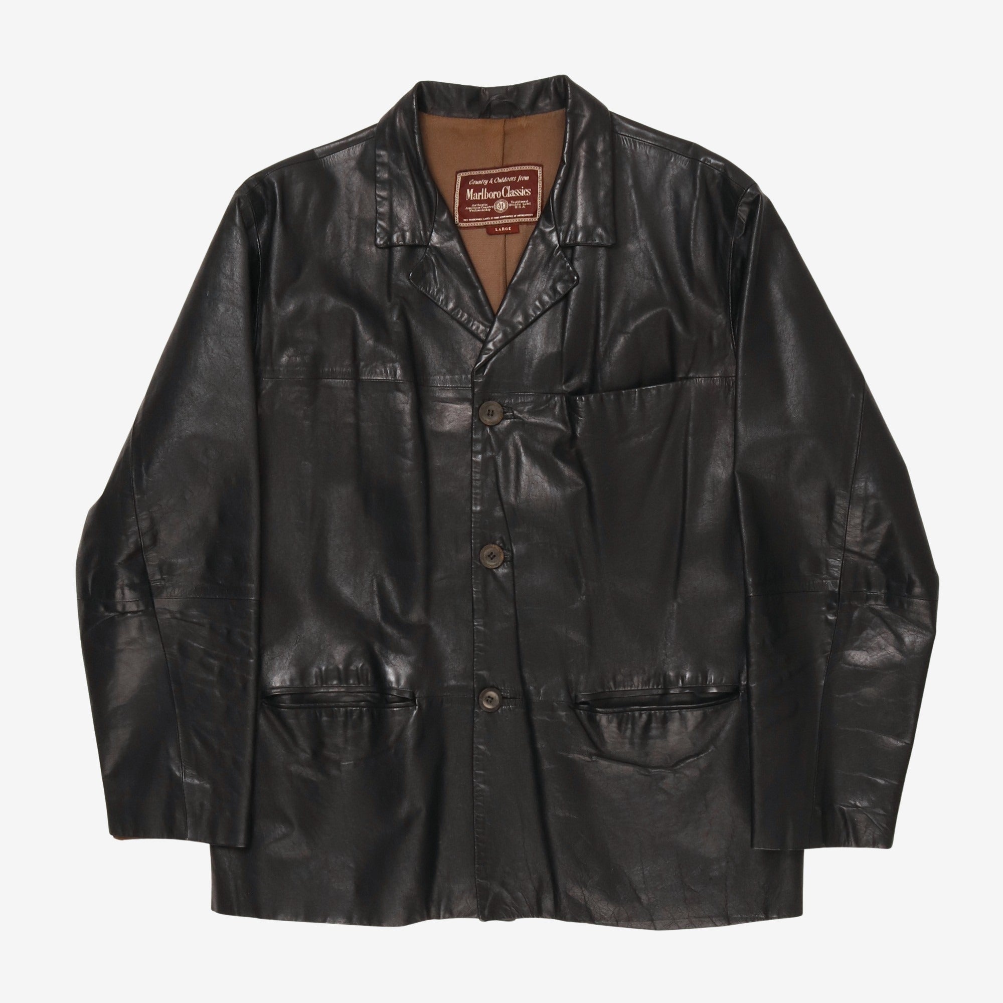 Marlboro Classics 1990s Leather Jacket – Marrkt