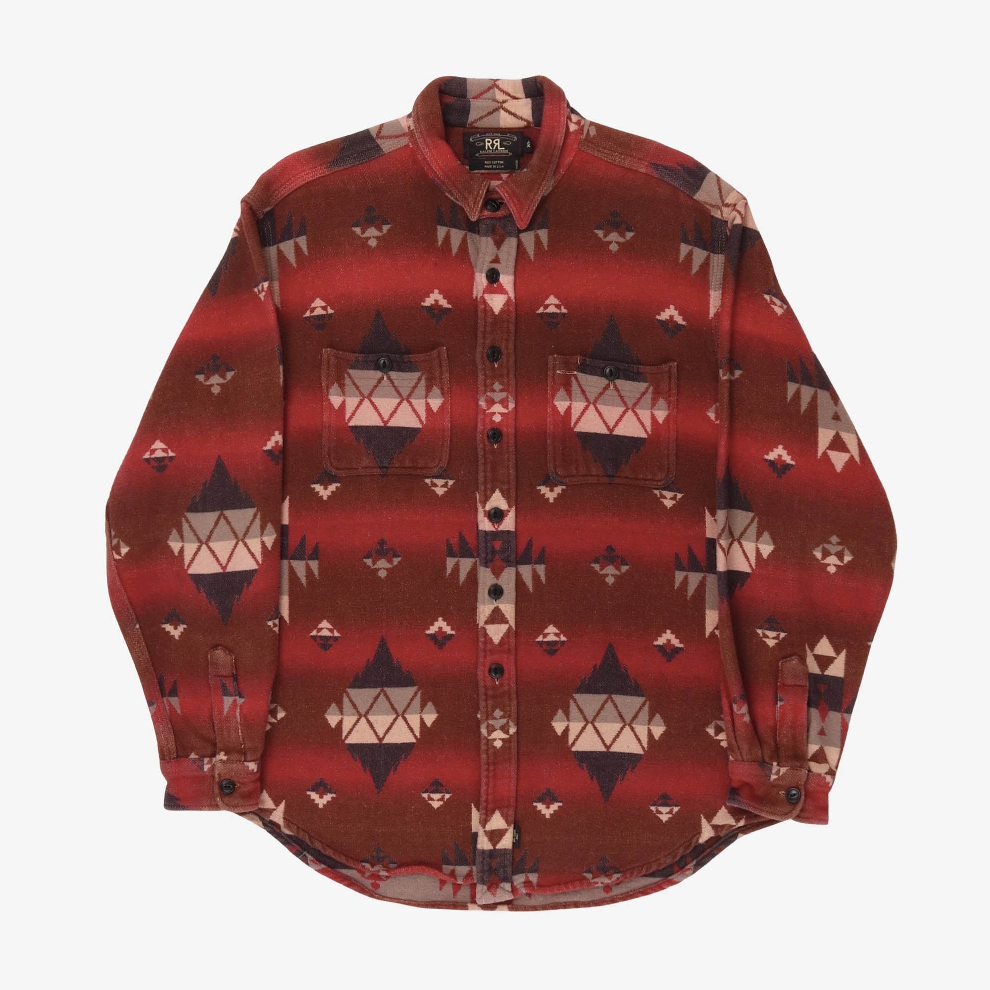 Vintage Aztec Flannel Overshirt