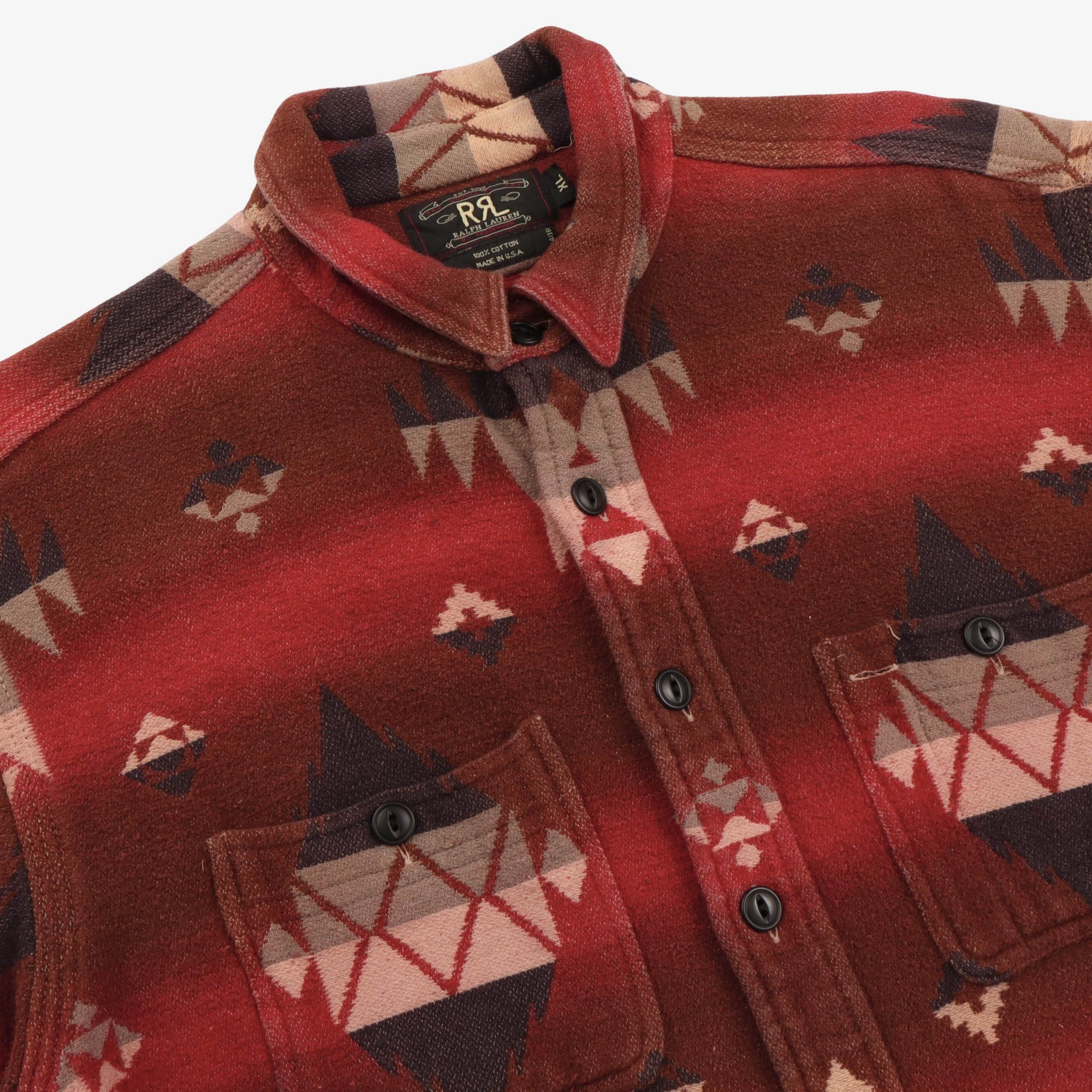 Vintage Aztec Flannel Overshirt