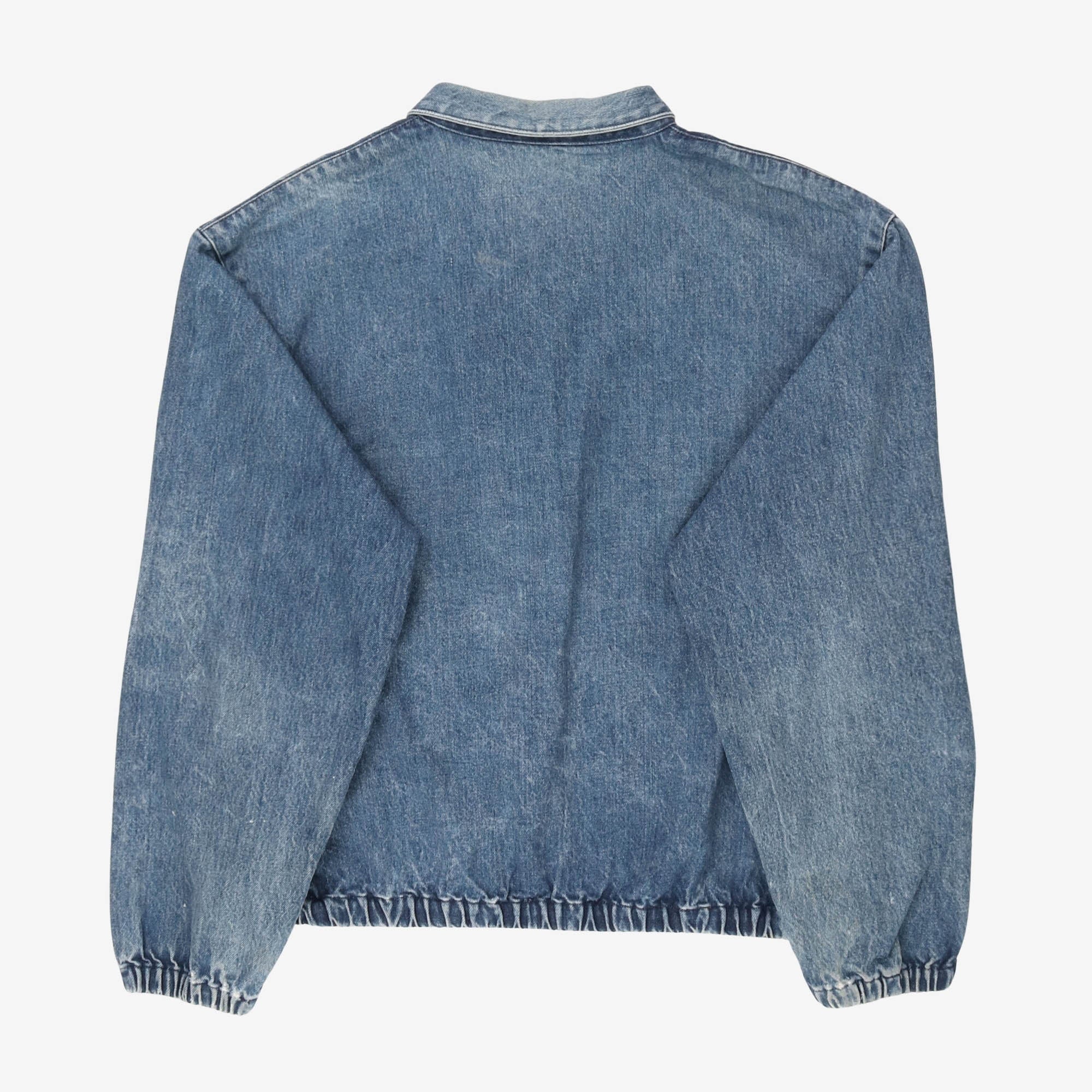 Denim Bomber Harrington Jacket