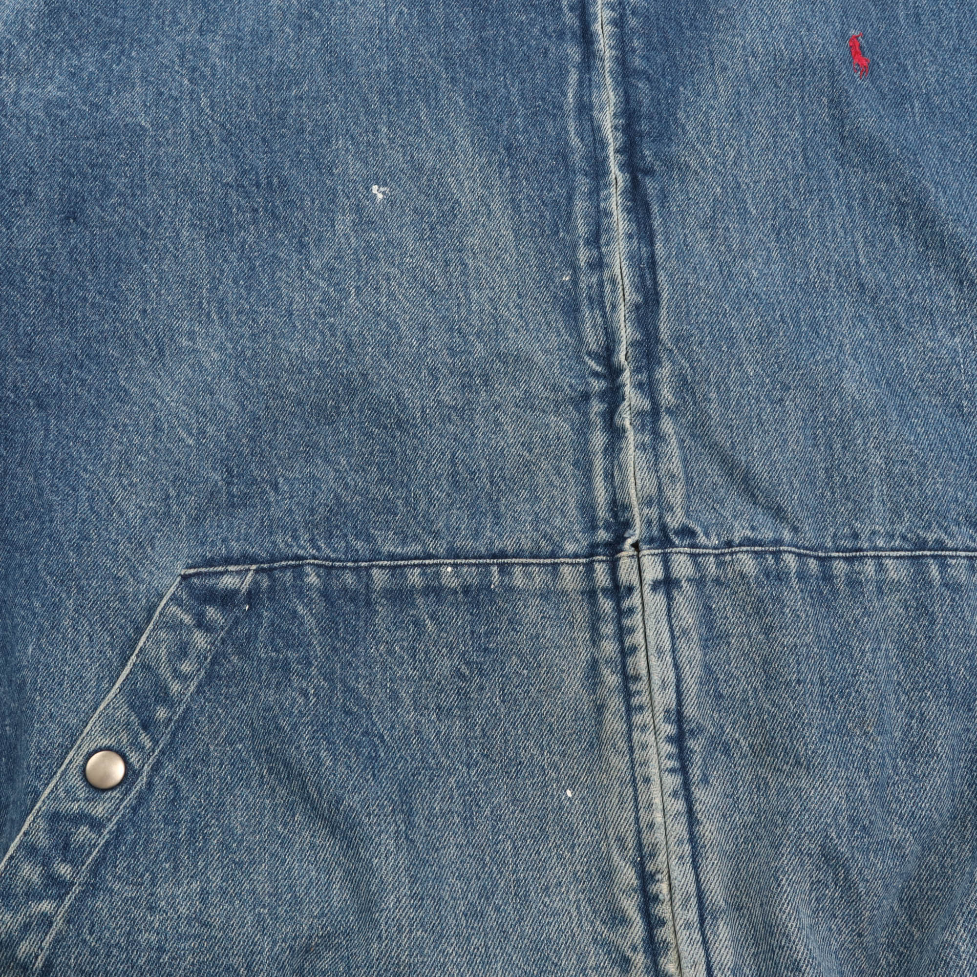 Denim Bomber Harrington Jacket