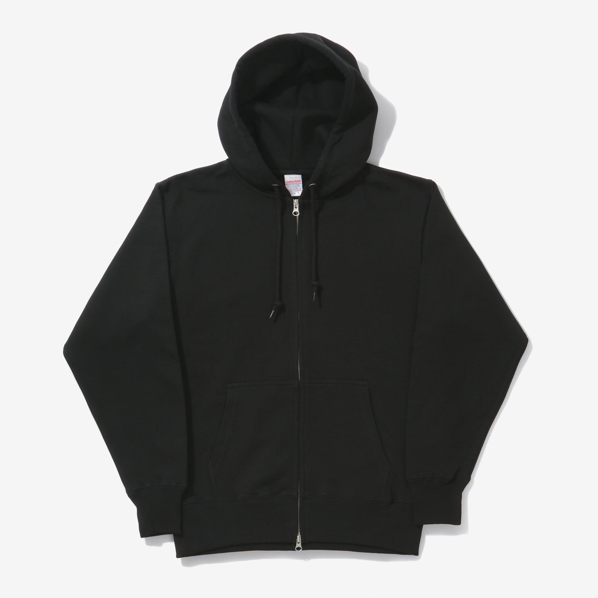 United Athle 12.7oz Zip-Up Cotton Hoodie (Black) – Marrkt