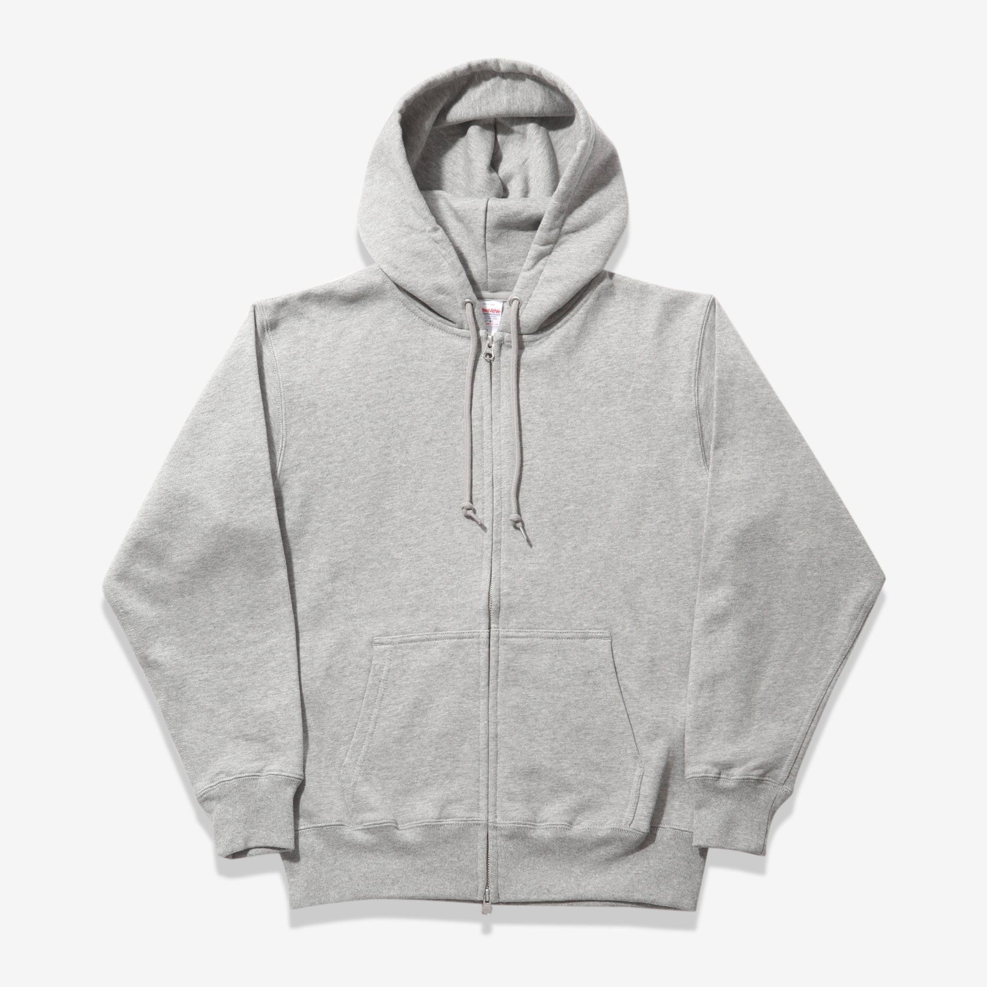 12.7oz Zip-Up Cotton Hoodie (Grey)