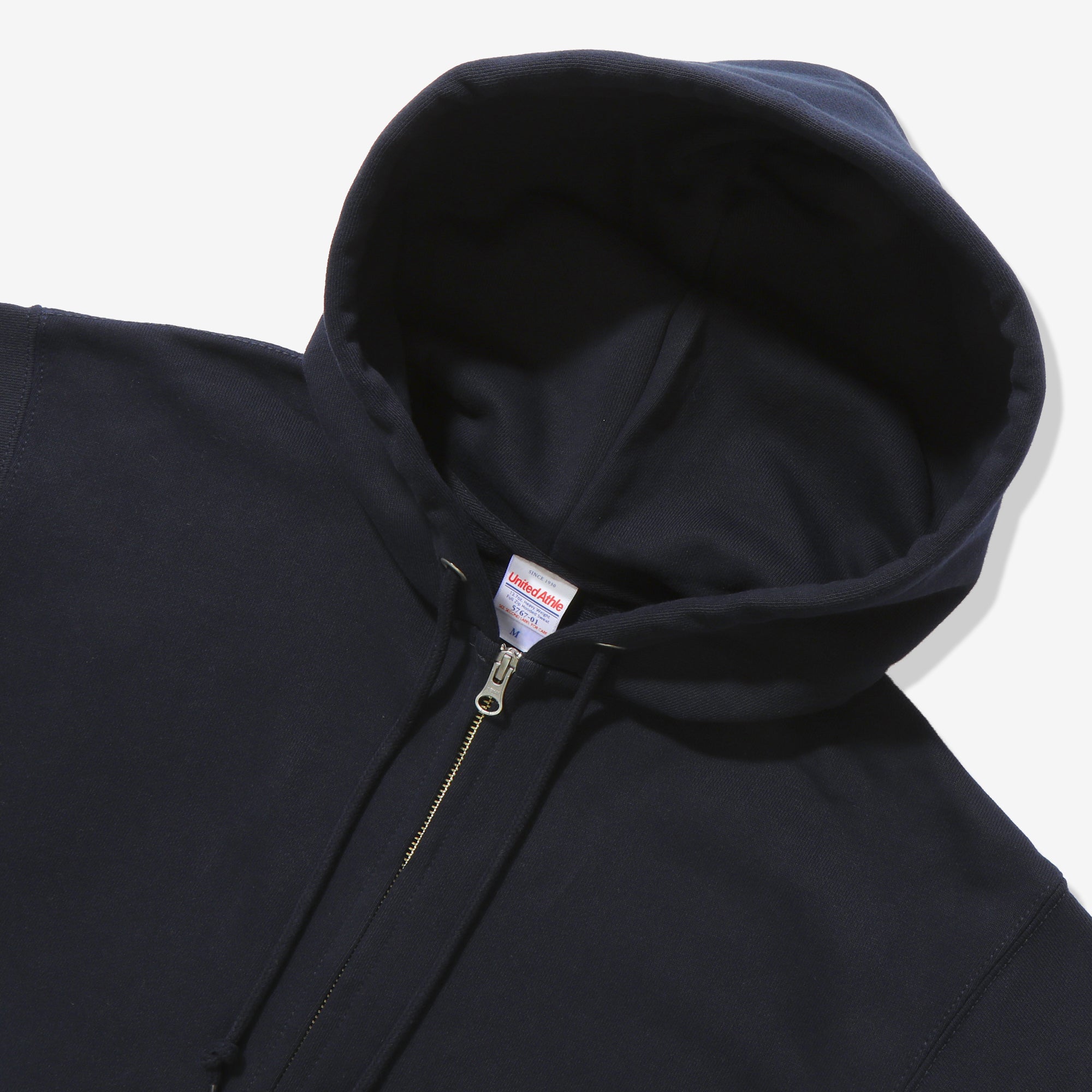 12.7oz Zip-Up Cotton Hoodie (Navy)
