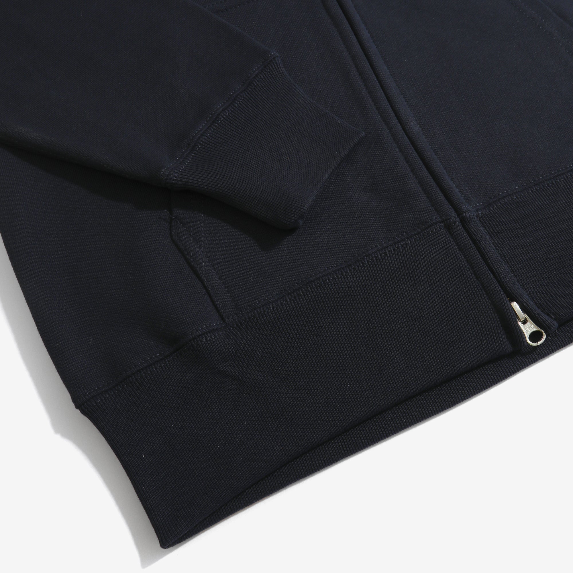 12.7oz Zip-Up Cotton Hoodie (Navy)