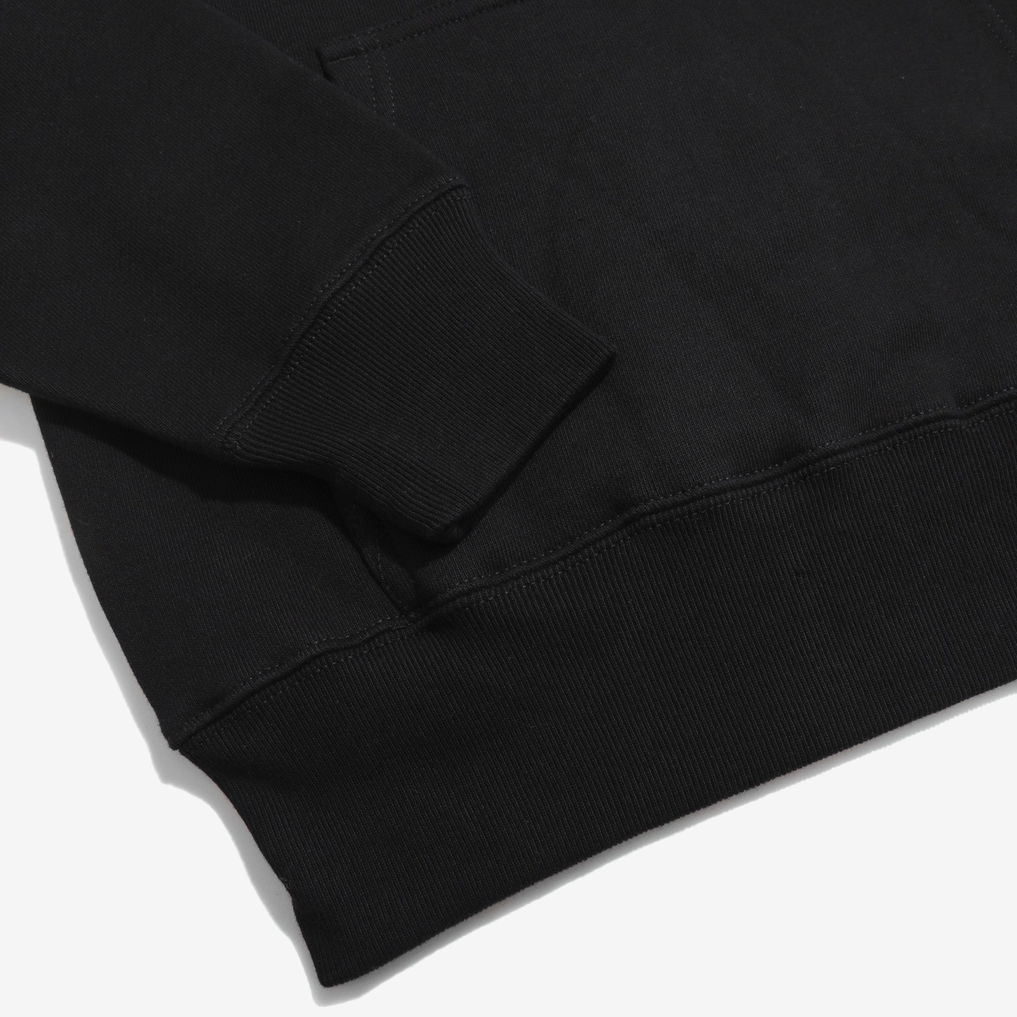 12.7oz Cotton Hoodie (Black)