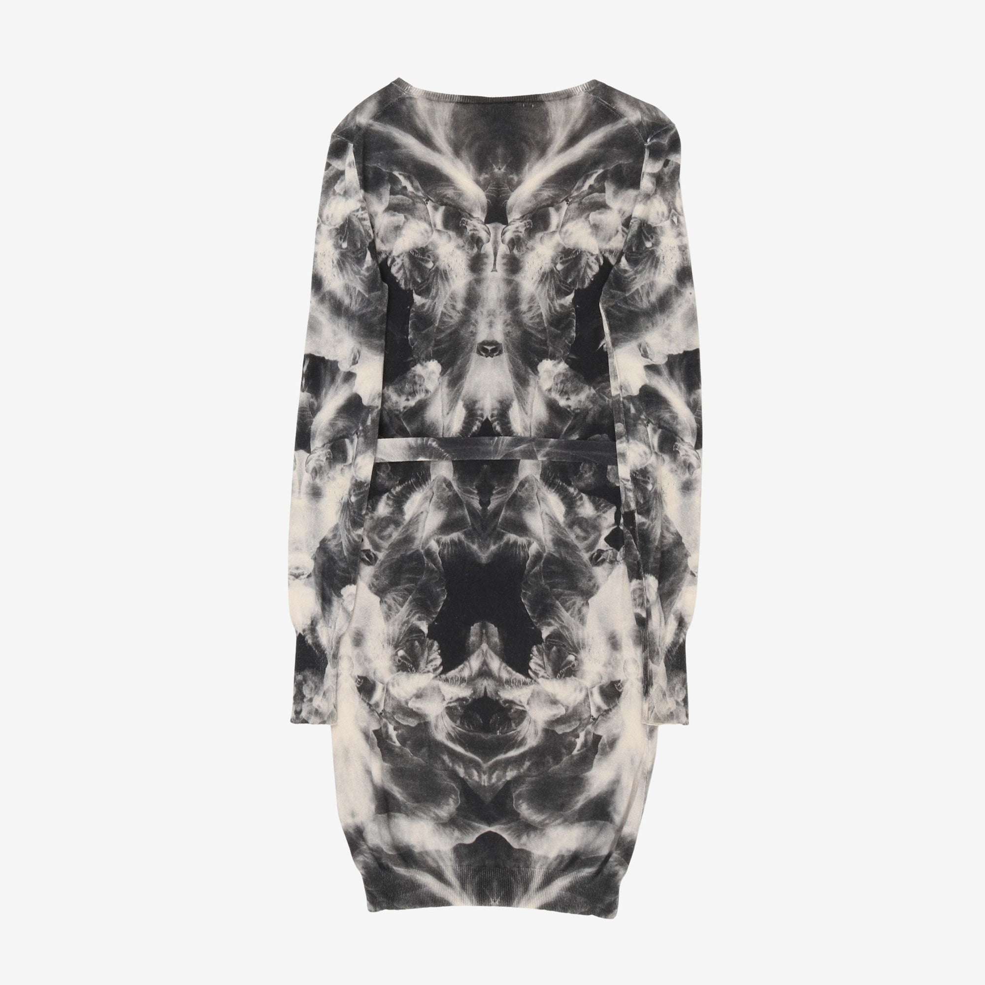 Printed V Neck Dress