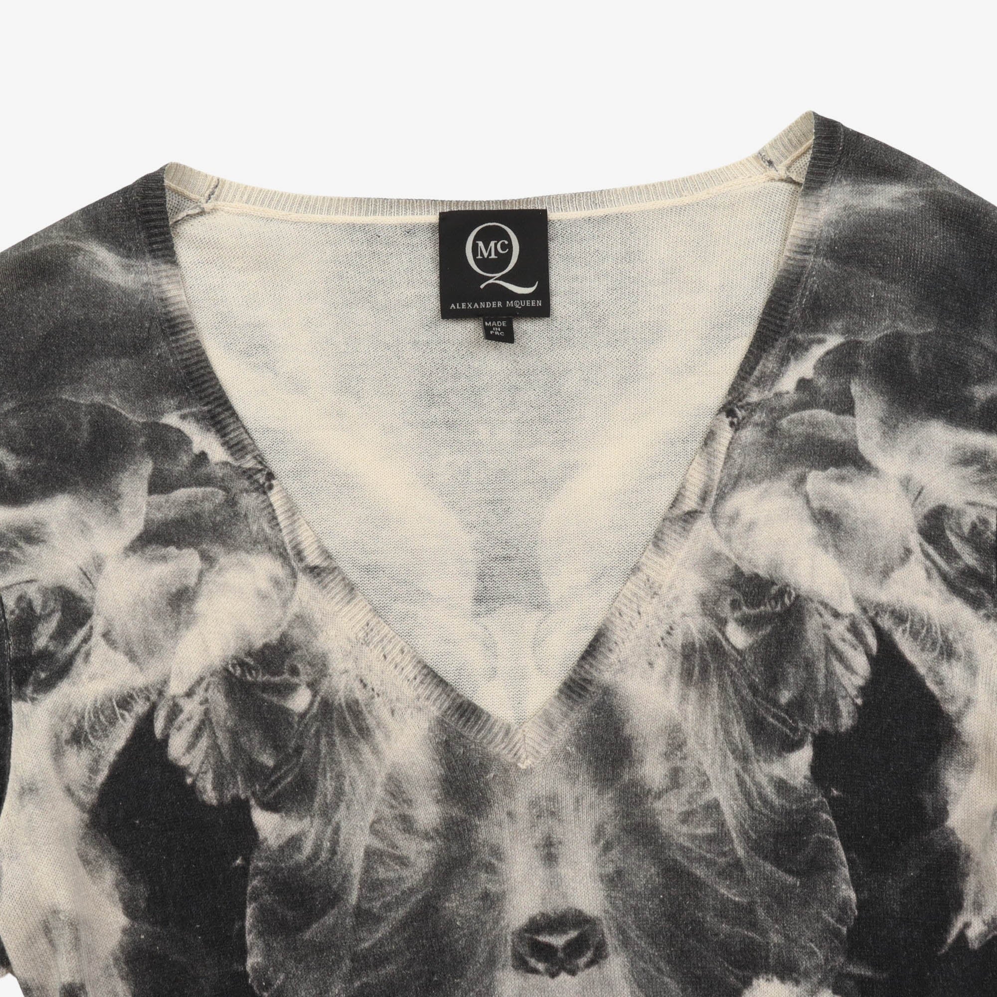 Printed V Neck Dress