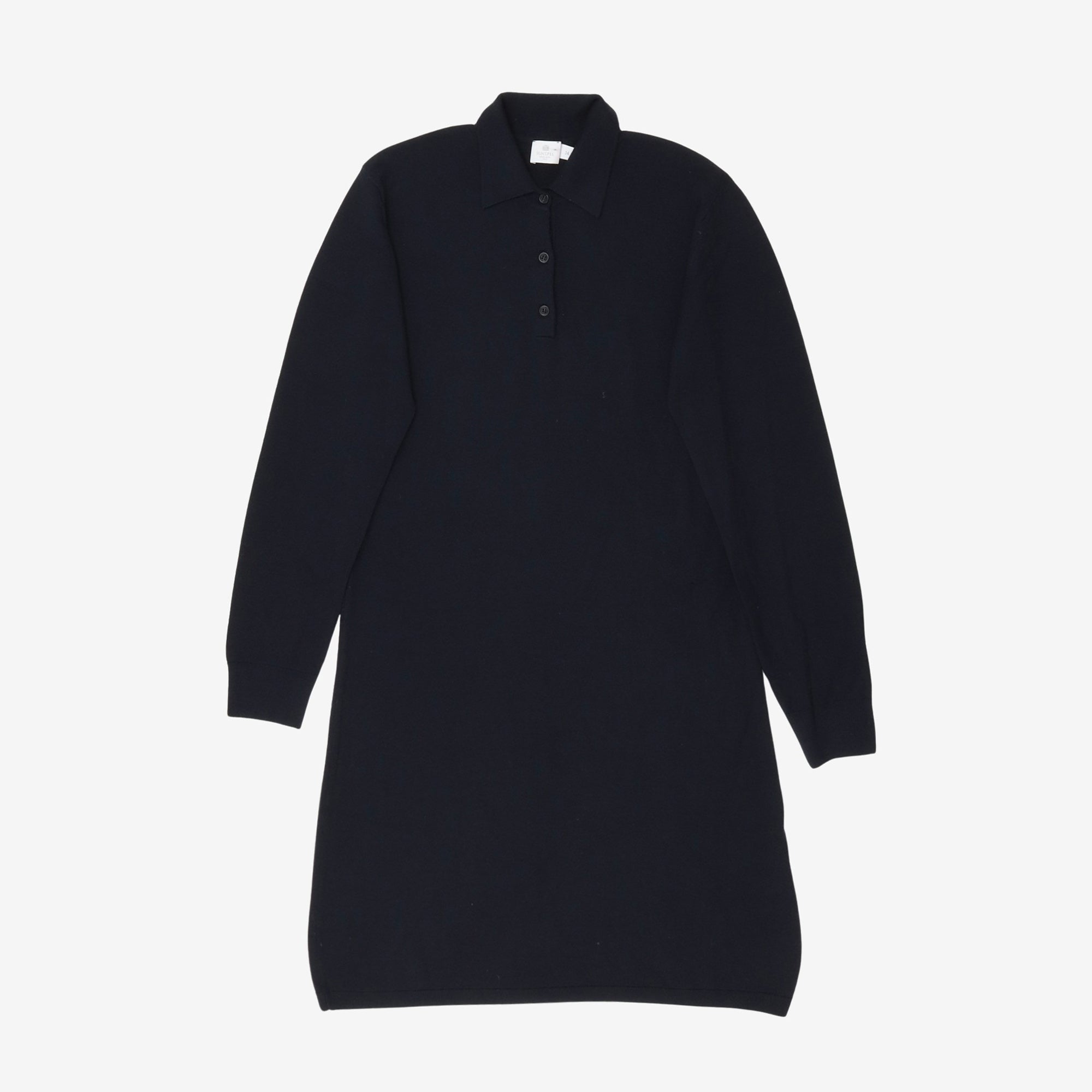 Knitted Polo Shirt Dress