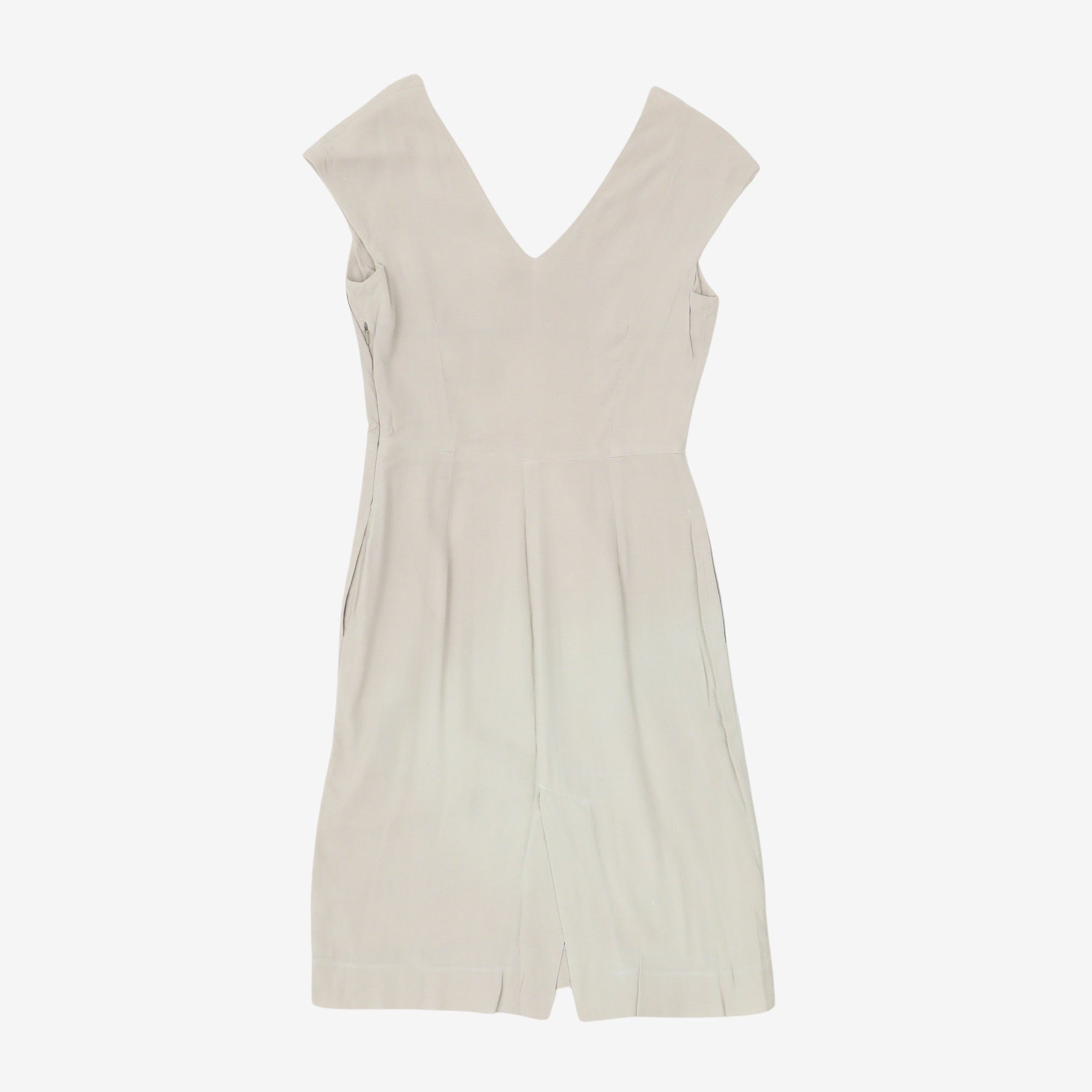 V-Neck Linen Dress