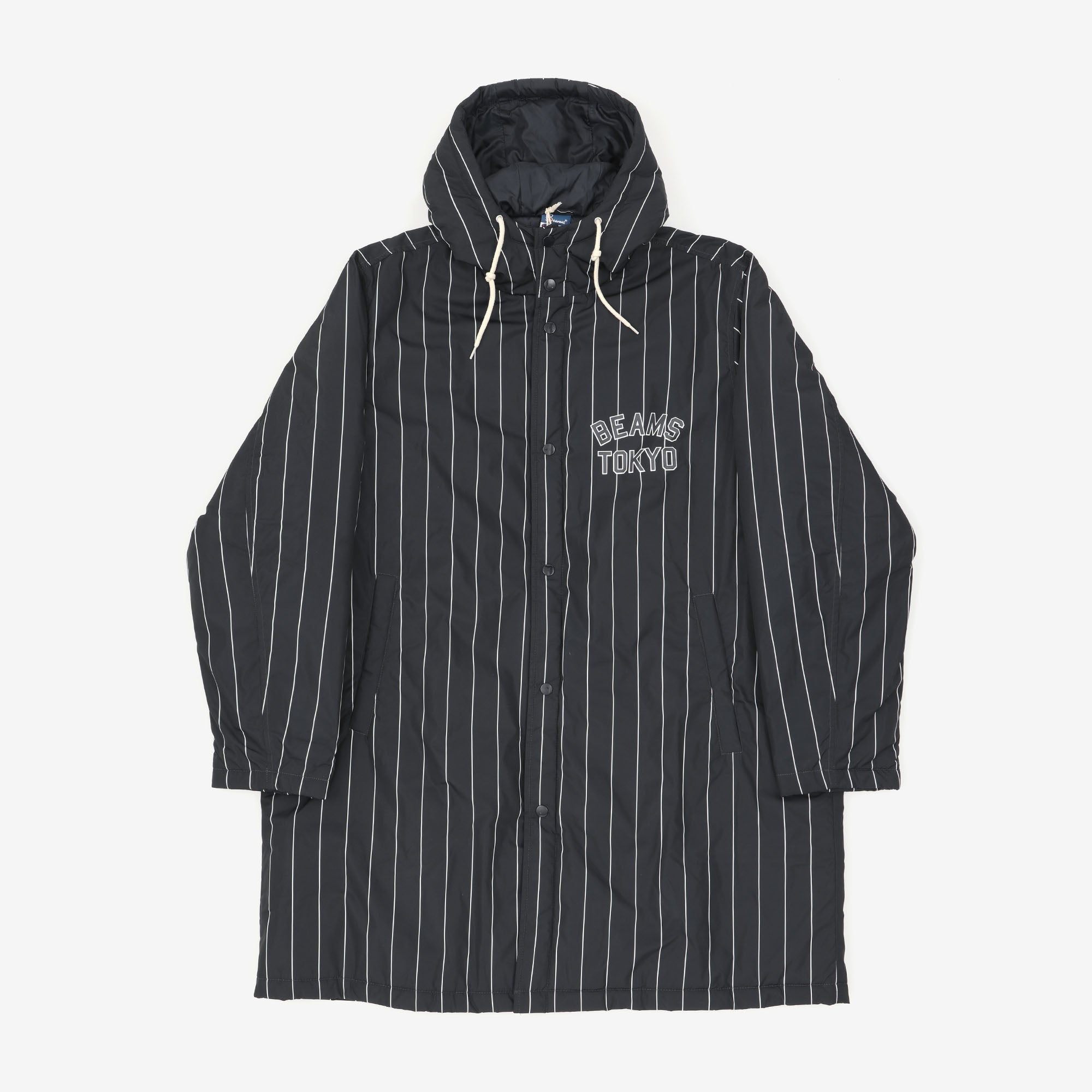 Beams Champion Striped Long Coat – Marrkt