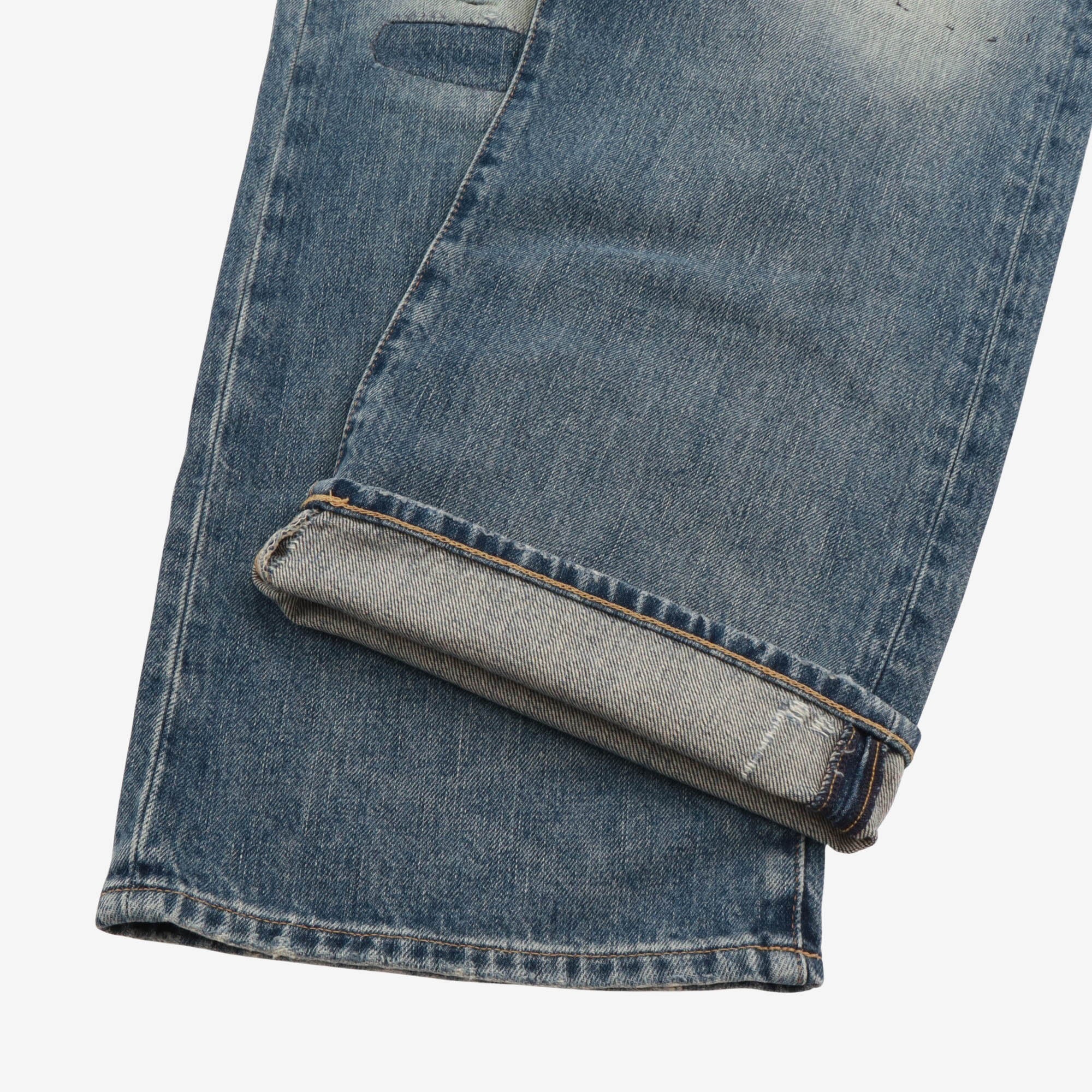 Polo Denim with Boro/Repair