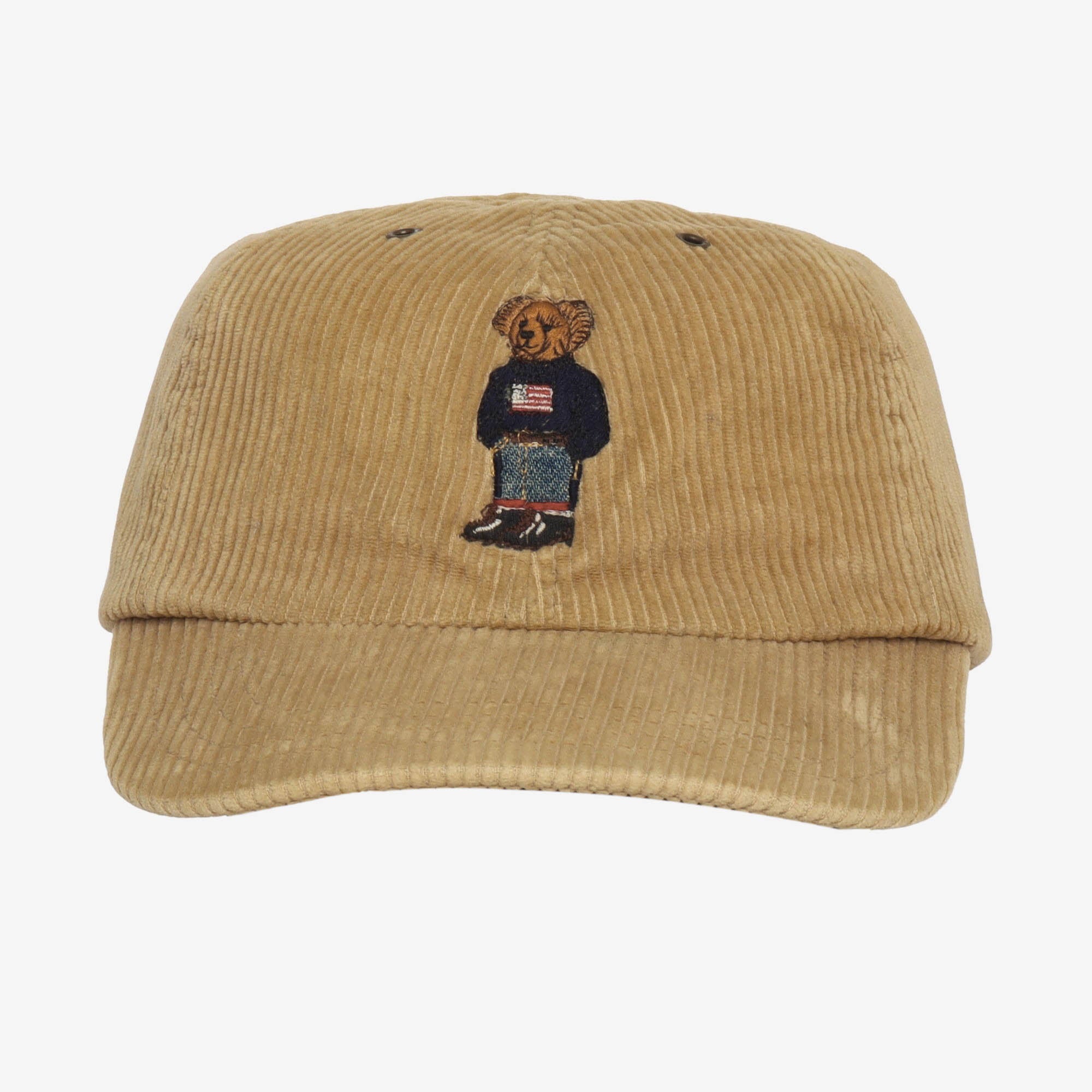 Vintage Polo Bear Corduroy Cap