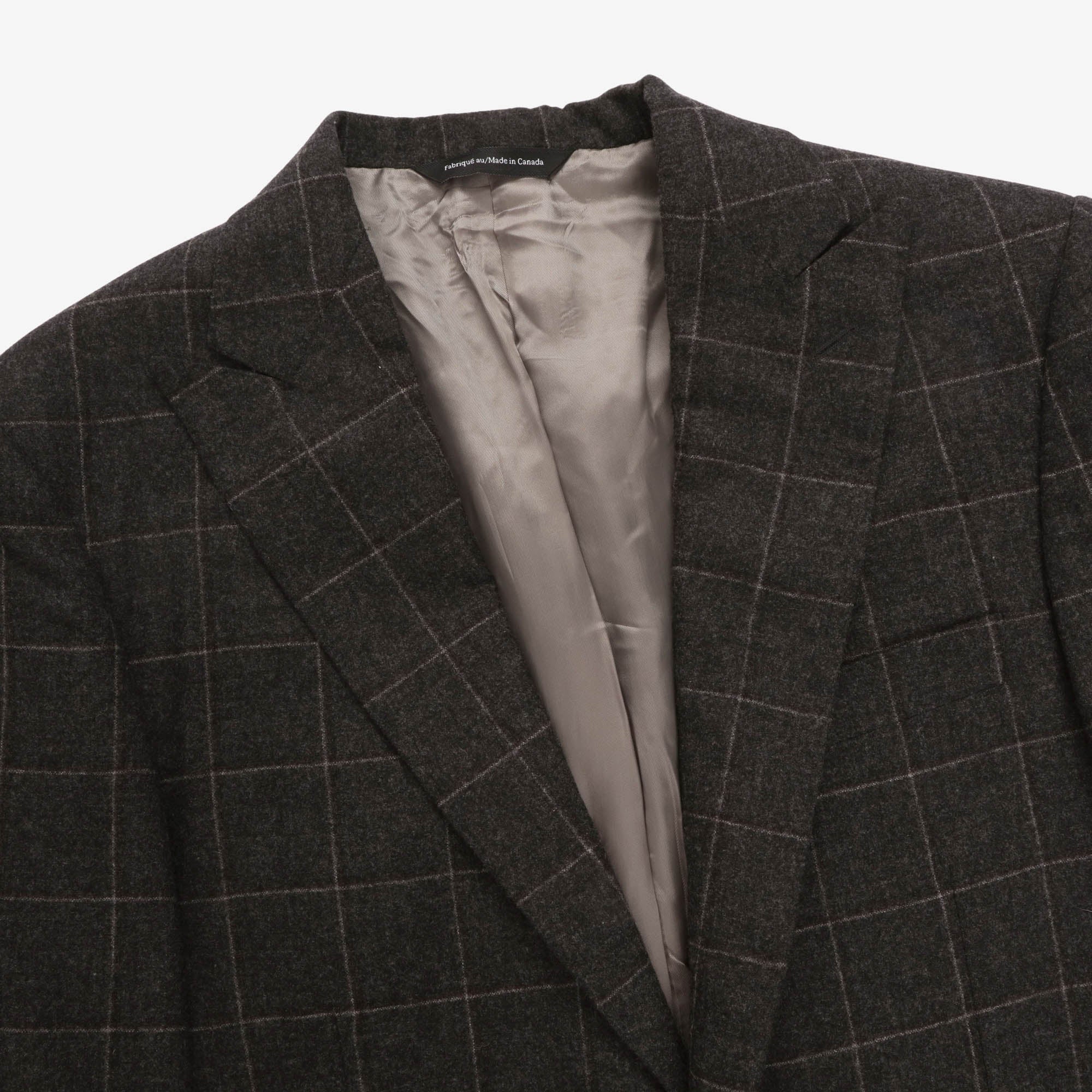 Wool Check Suit (Saks Fifth Avenue)