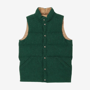 Reversible Tweed Down Vest