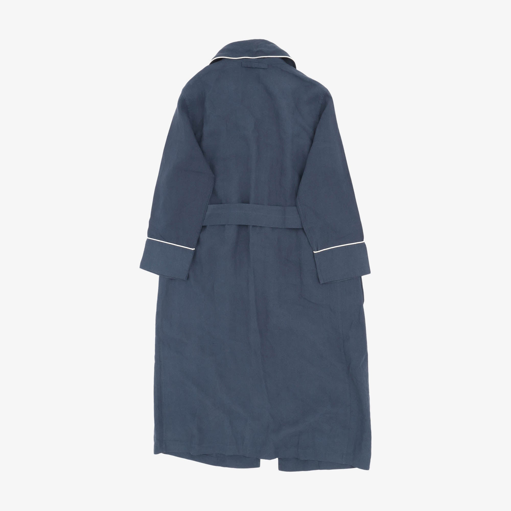 Piped Linen Robe