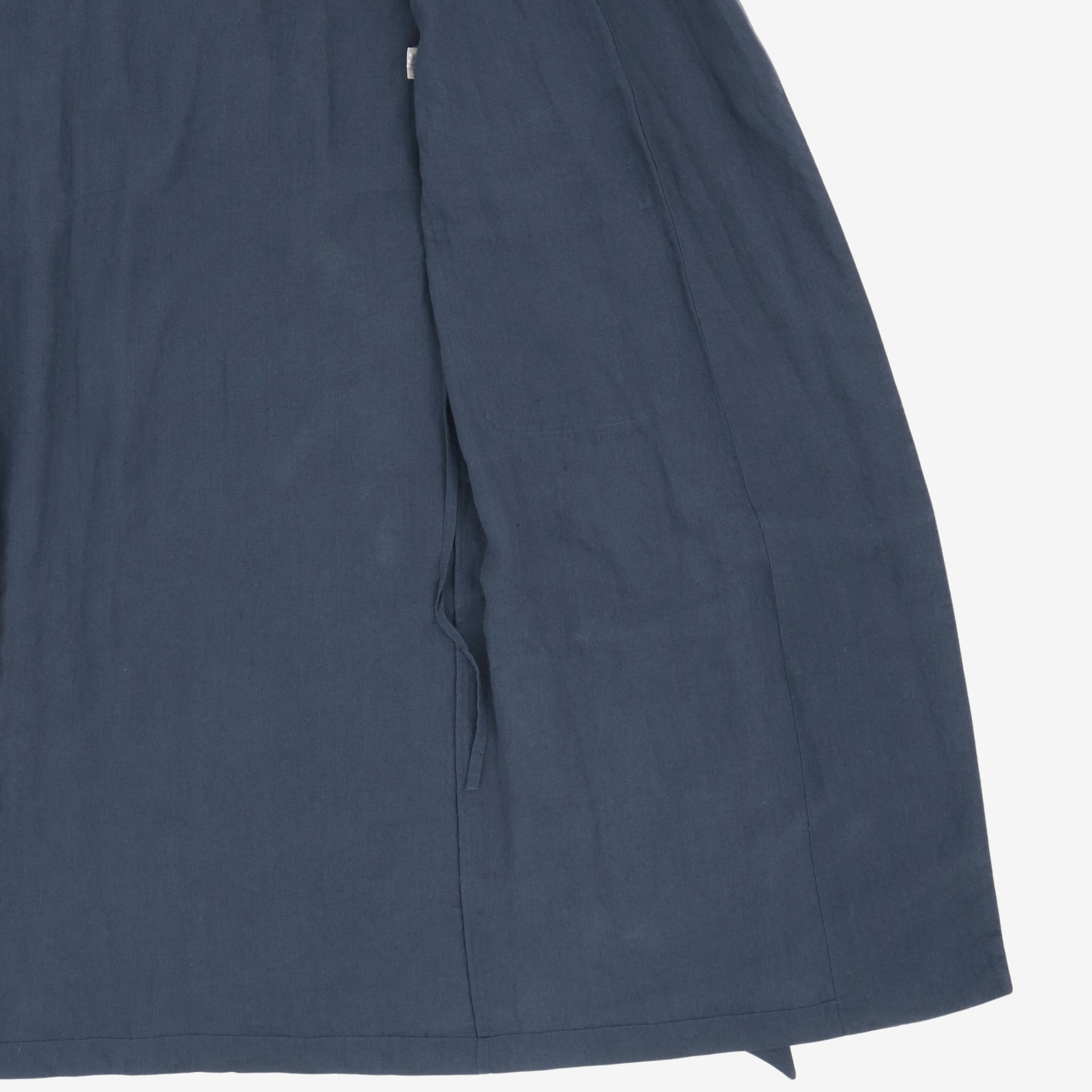 Piped Linen Robe