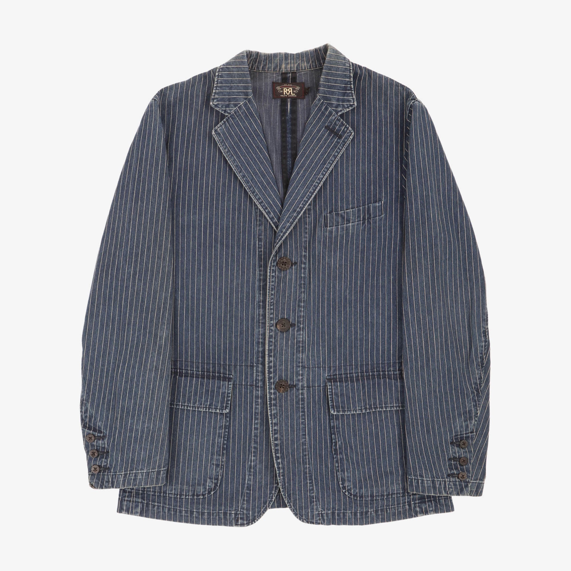 Unconstructed Pinstripe Sport Coat