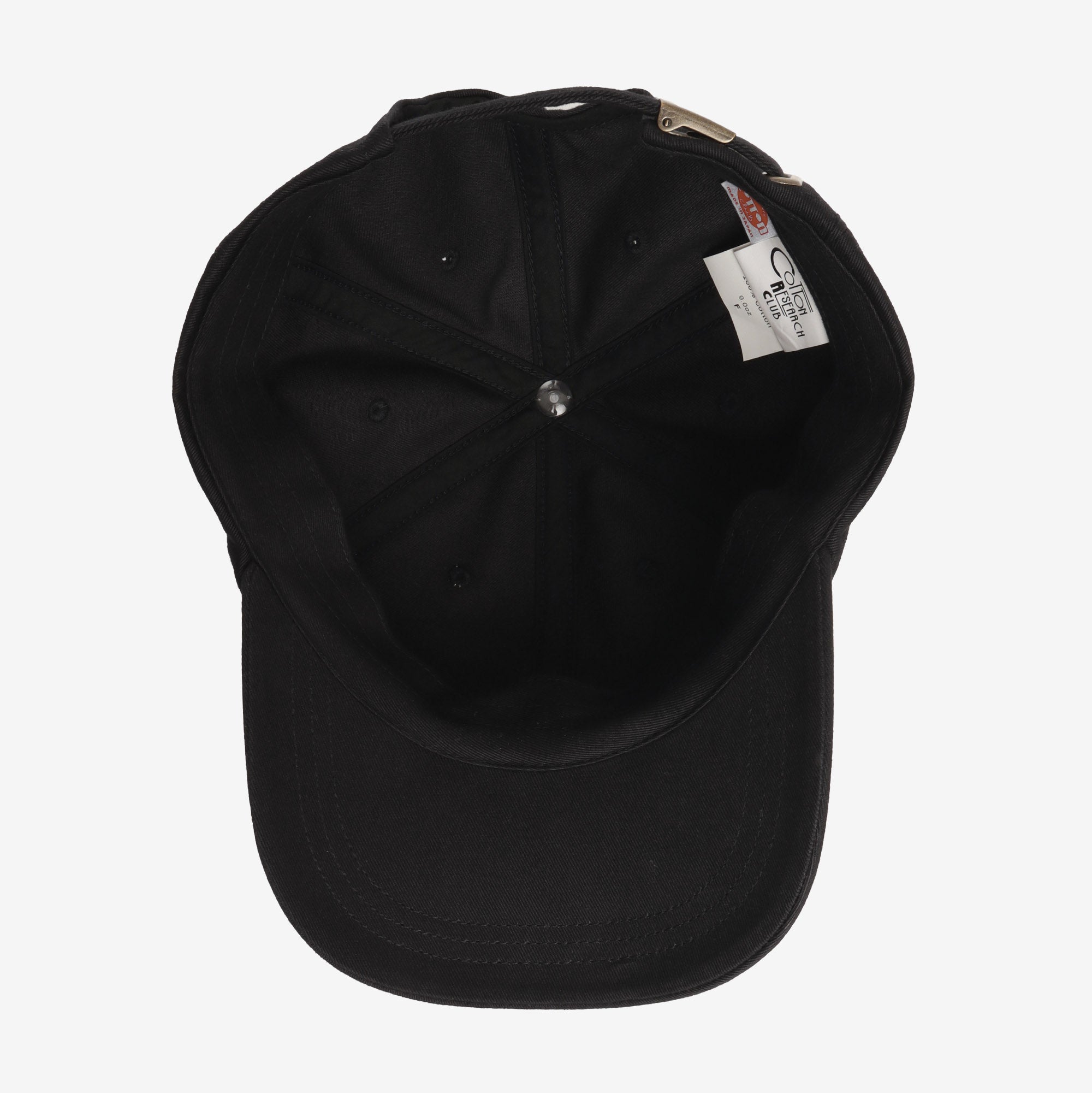 Sulfur Dyed Cap - Black (Made in Japan)
