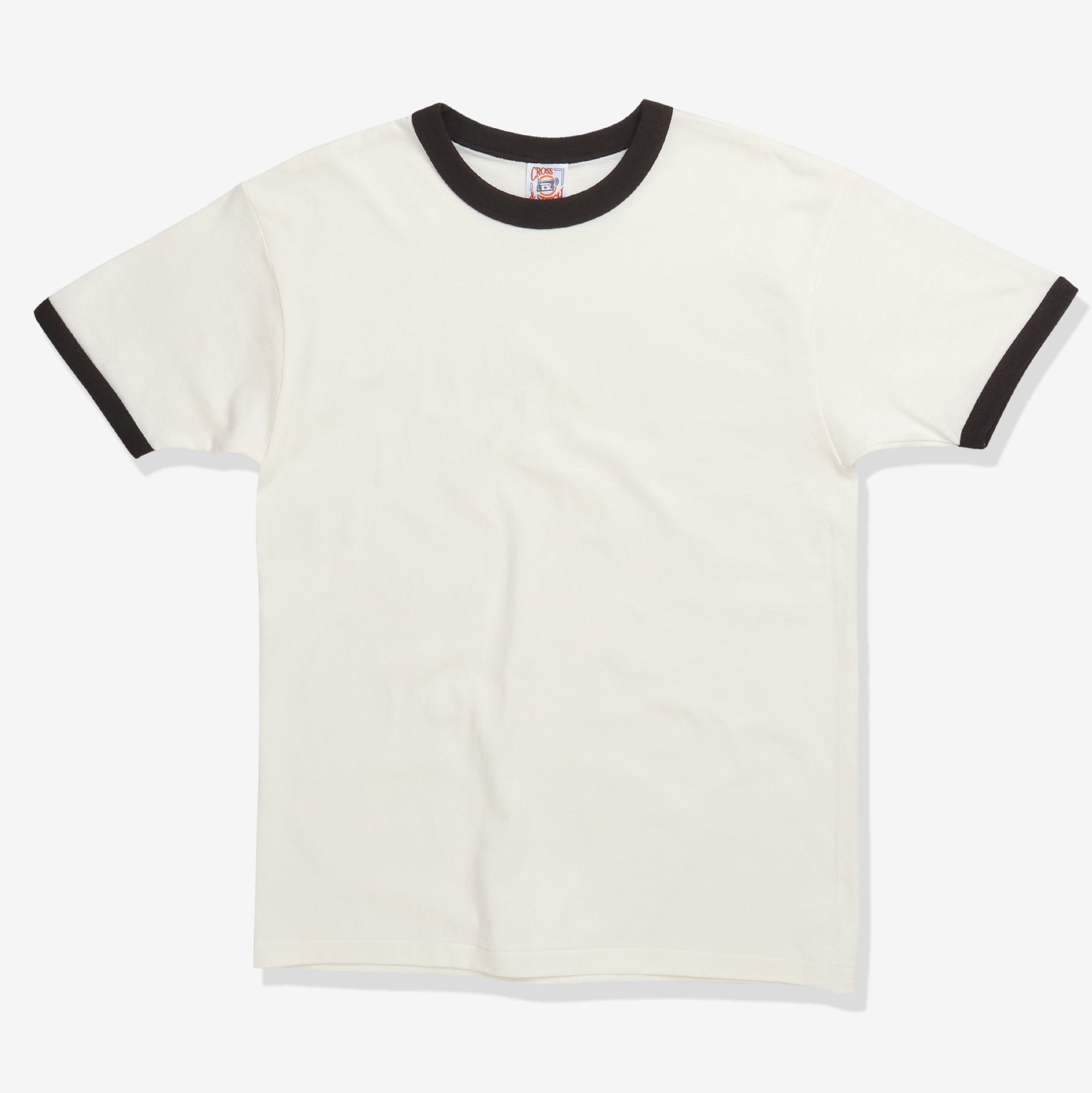 Ringer Tee - Ecru / Sumi