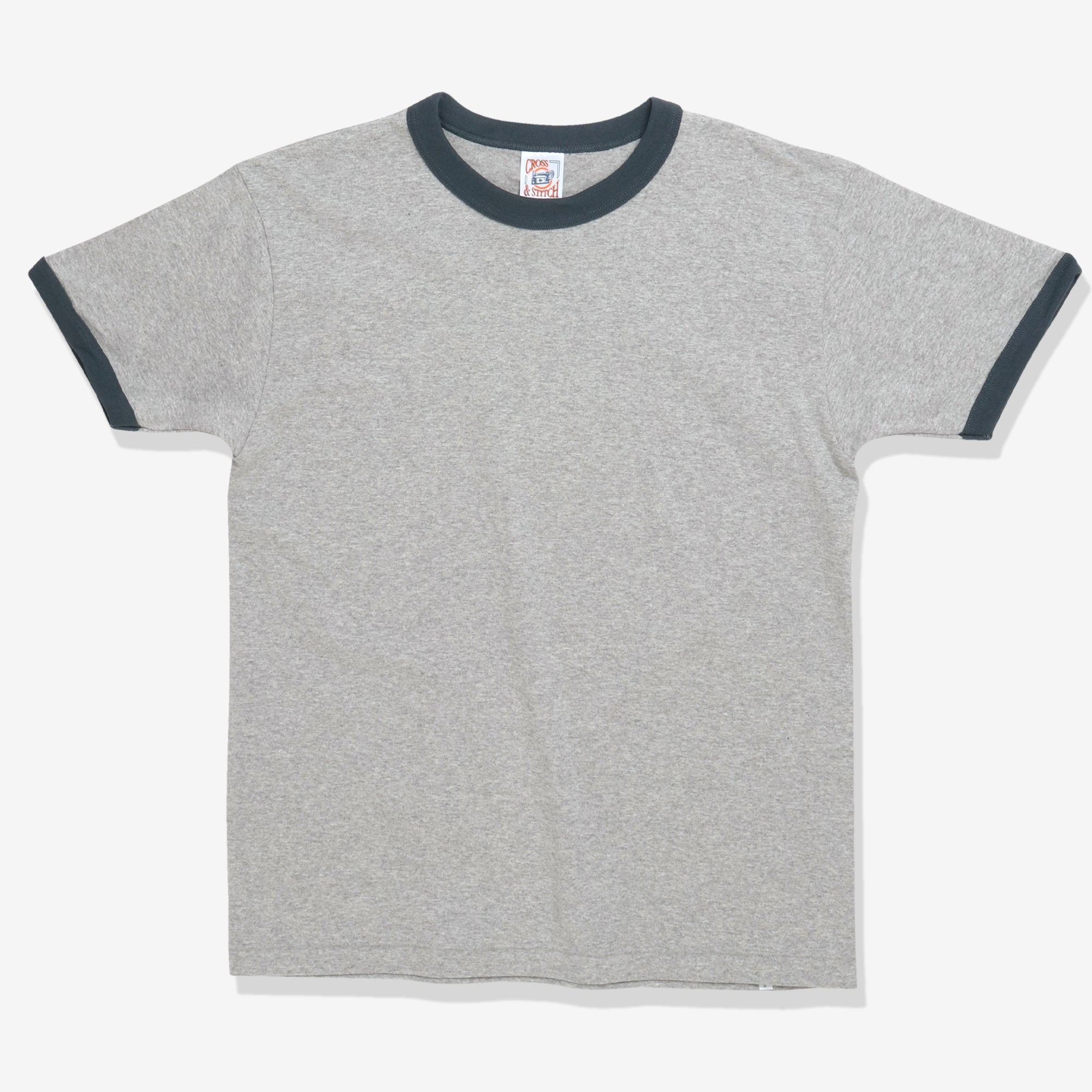 Ringer Tee - Grey / Petrol