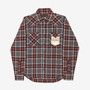 12oz Slubby Heavy Flannel Western Shirt