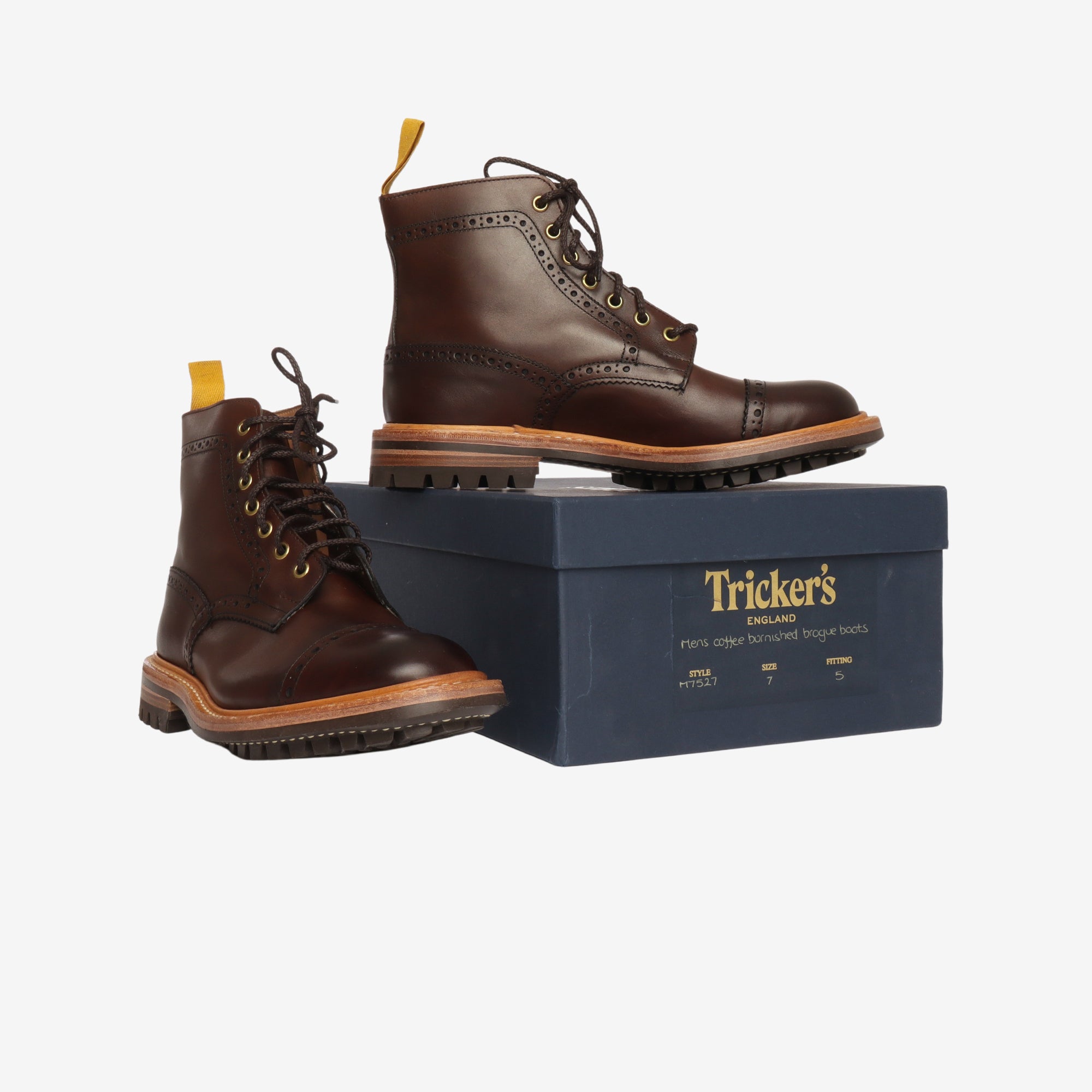 Burnished Brogue Boots