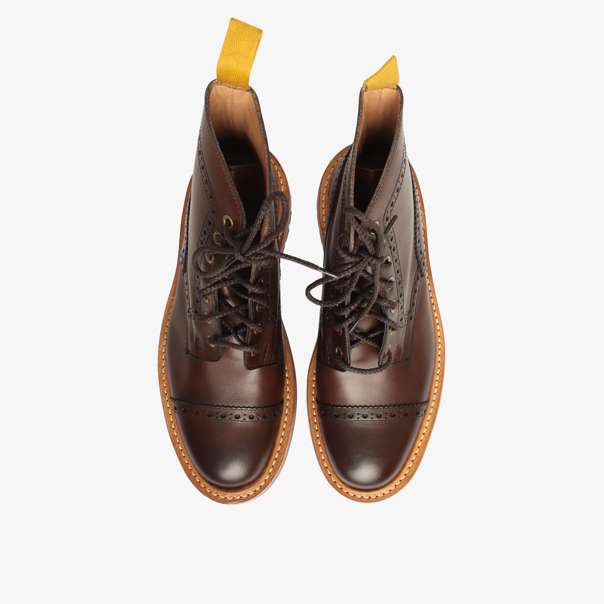 Burnished Brogue Boots