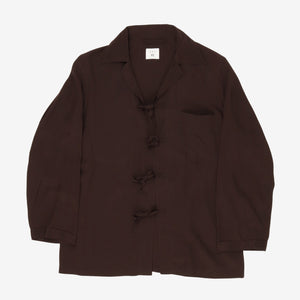 Pussy-Bow Silk Crepe De Chine Shirt