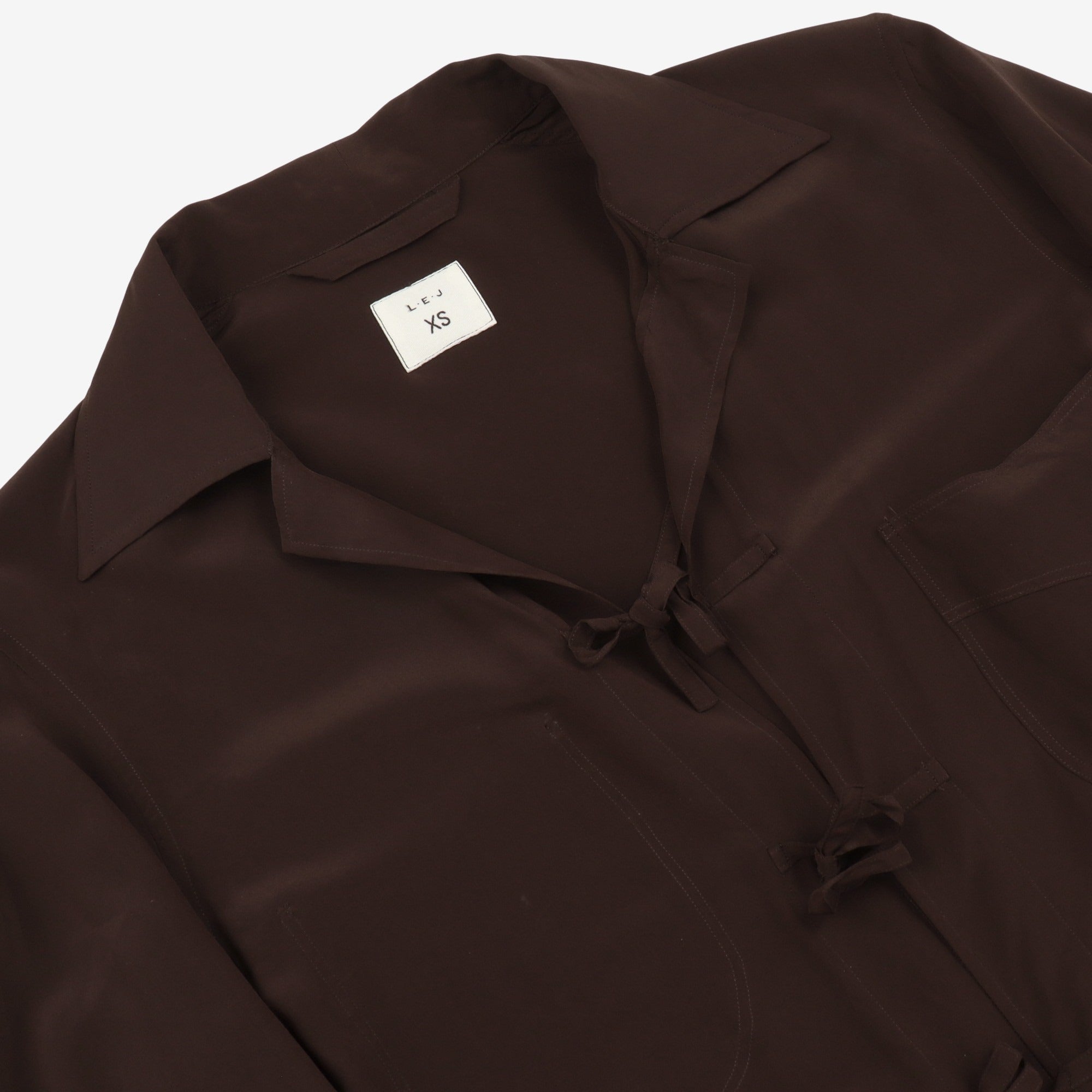 Pussy-Bow Silk Crepe De Chine Shirt