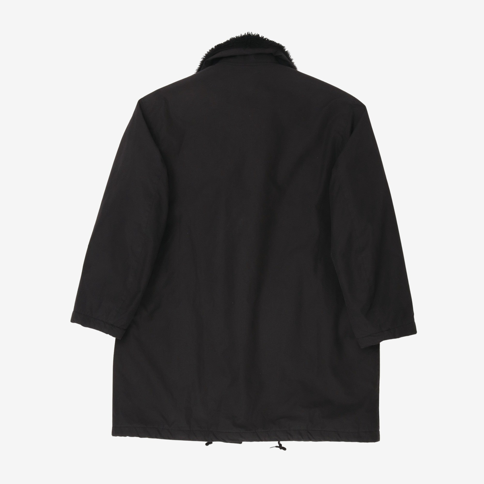 Quart Long Gabardine Fur Coat