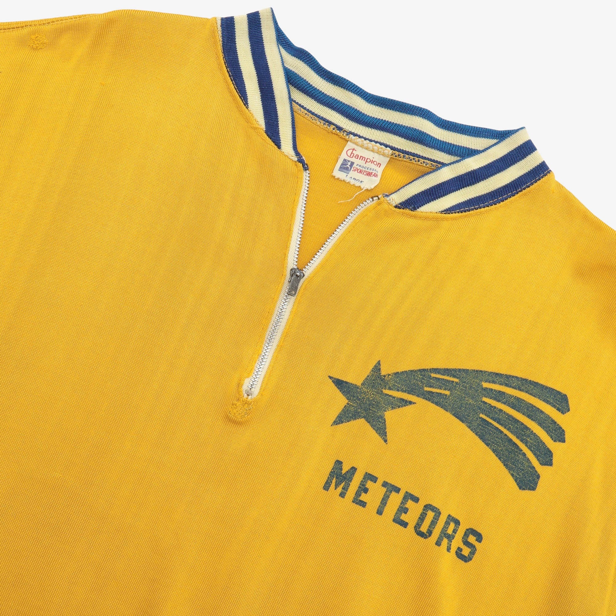 Vintage 1950s De La Salle Meteors Zip Jersey