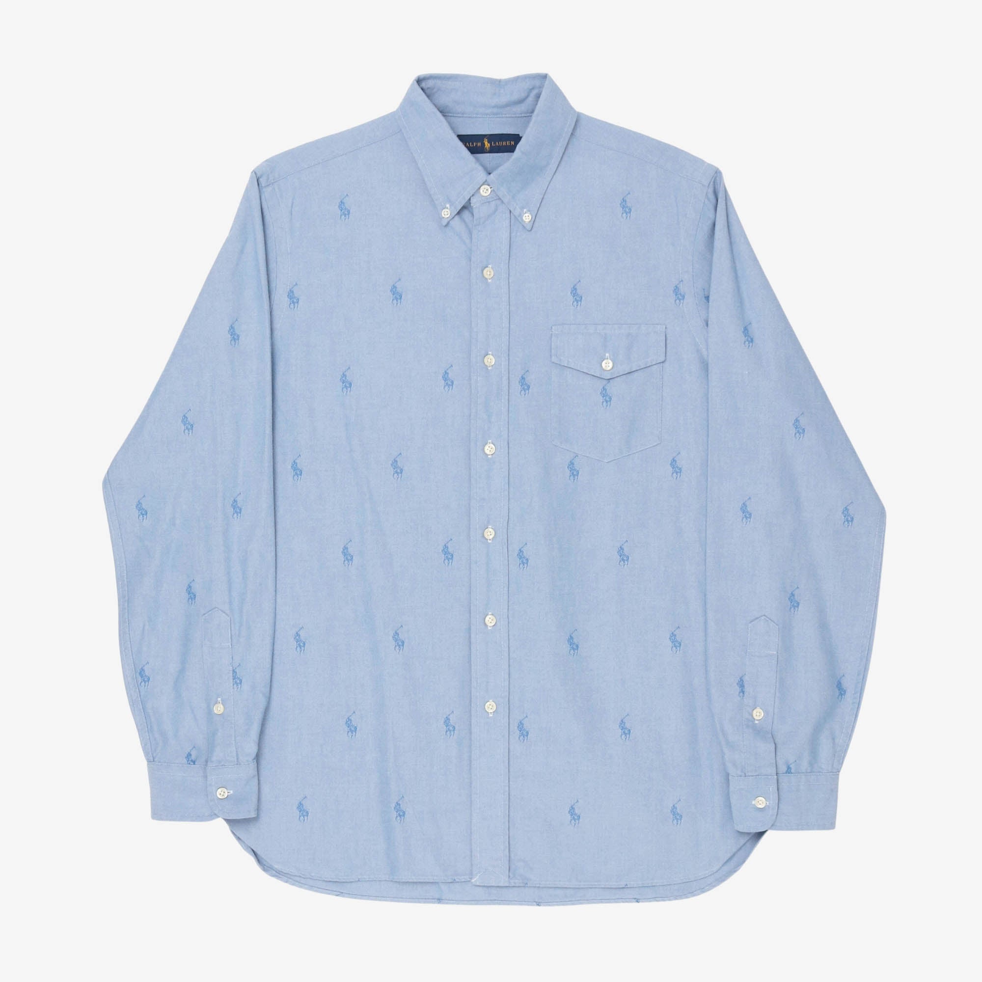 Pony Print BD Oxford Shirt