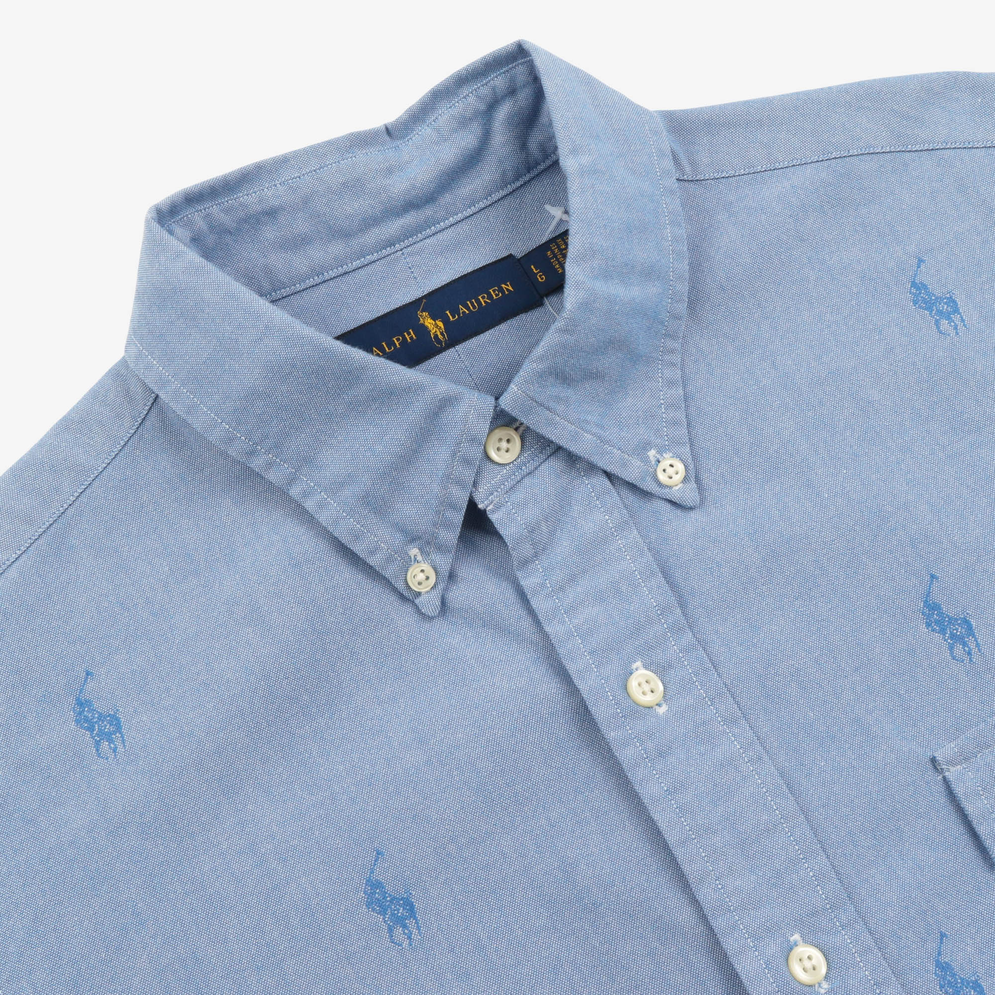 Pony Print BD Oxford Shirt
