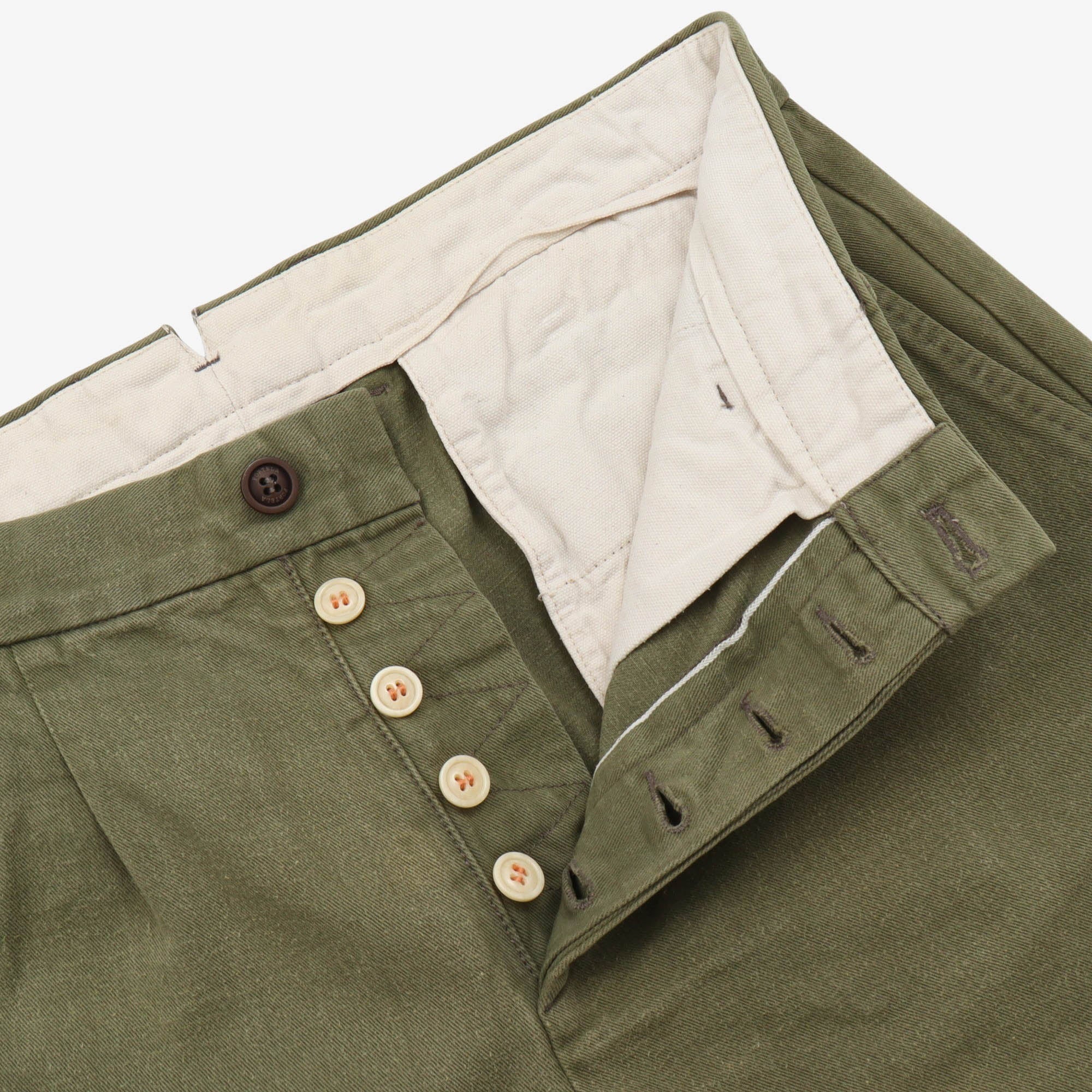 Pleated Twill Pant