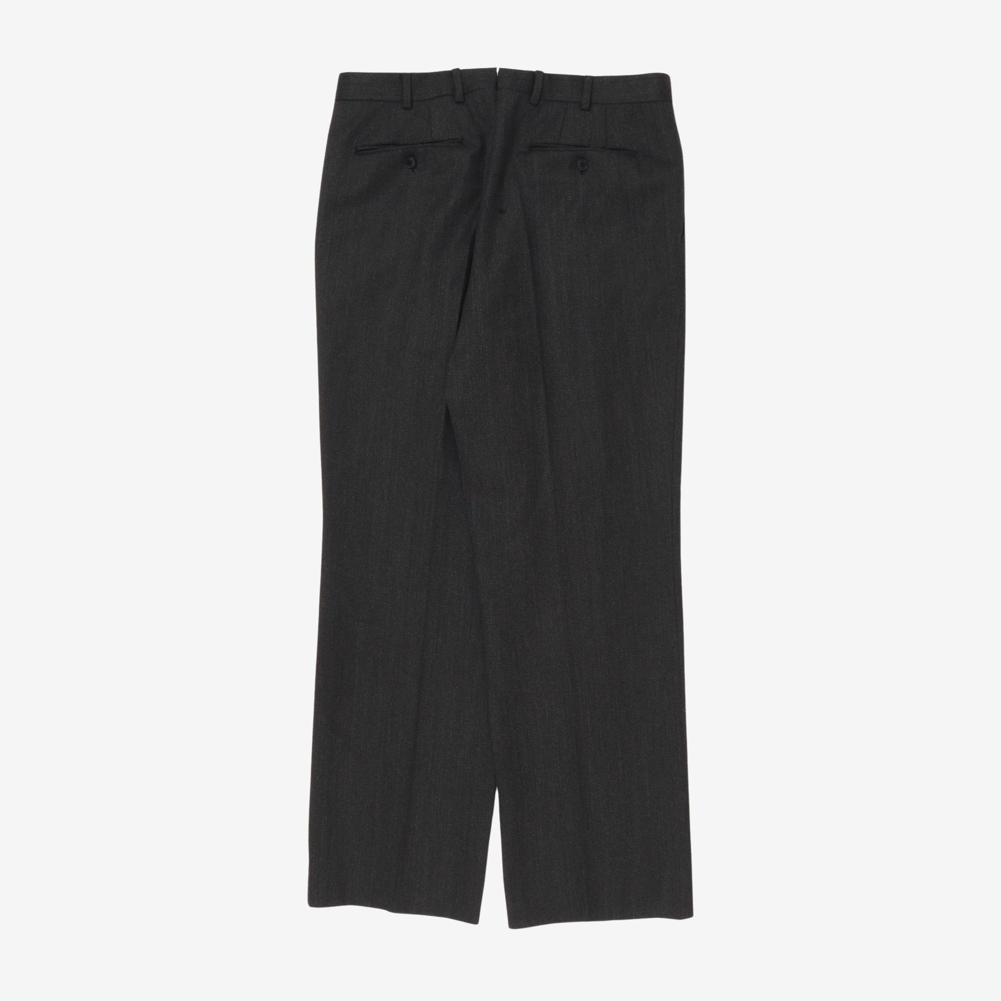 Wool Pleated Trousers