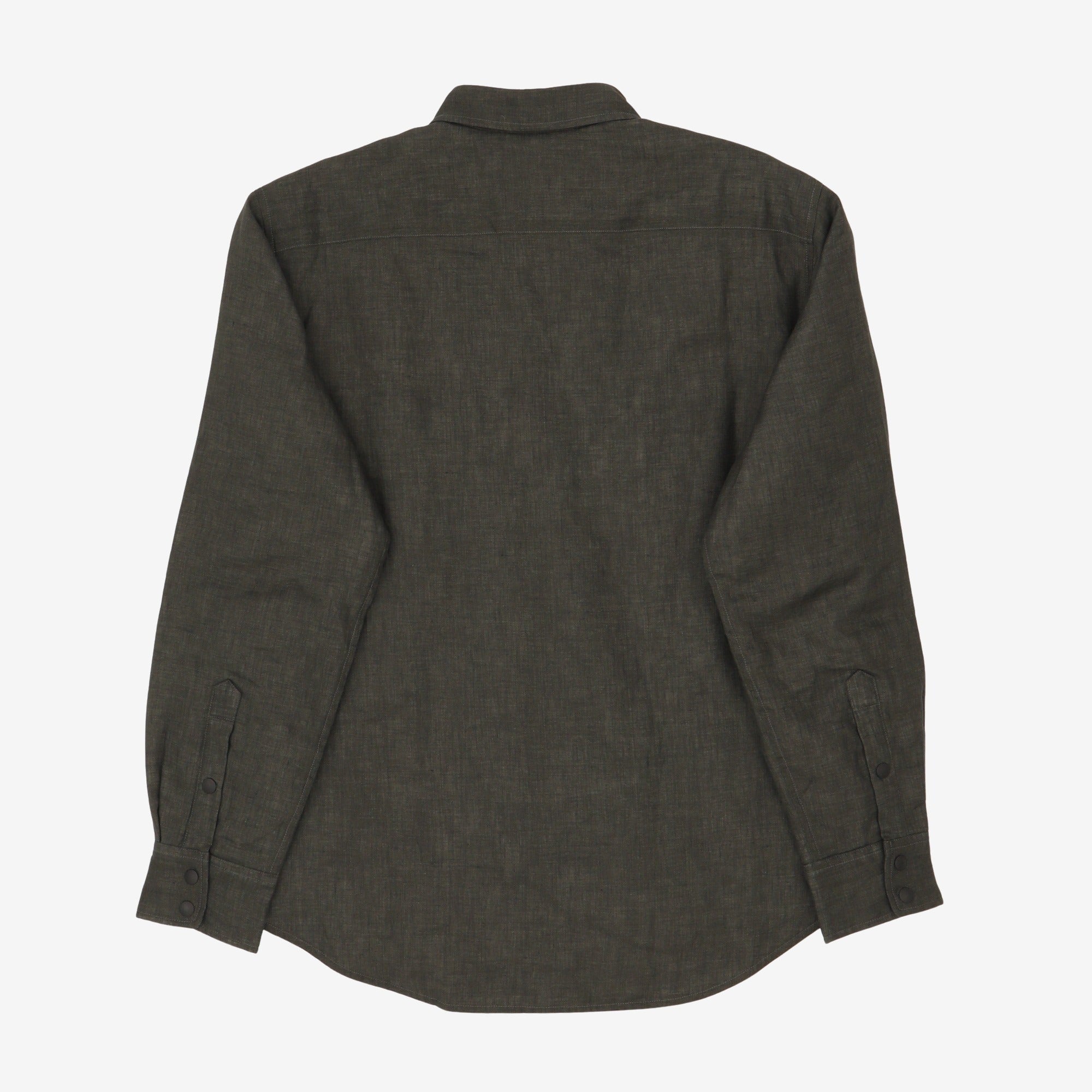 Linen Padded Shirt Jacket