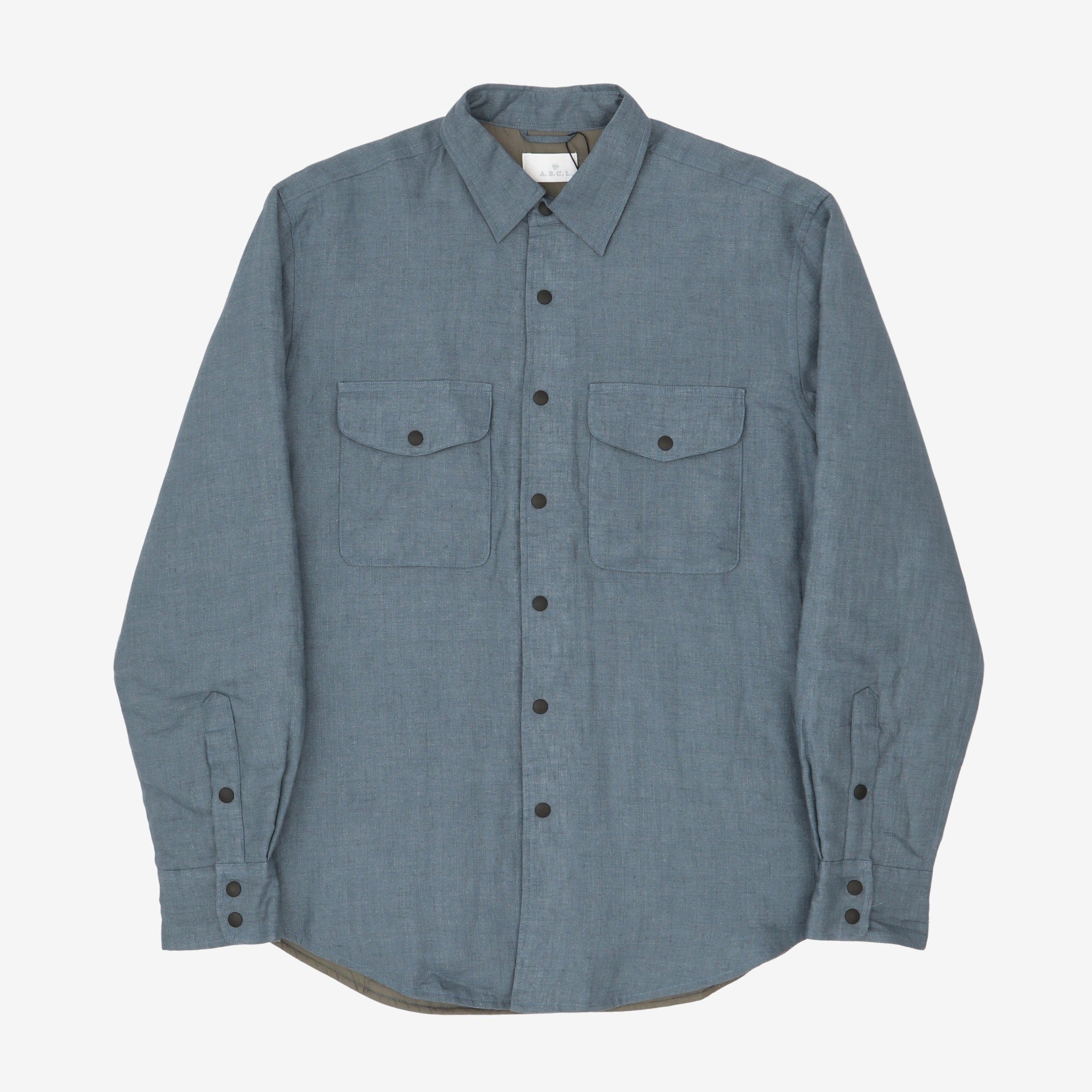Linen Padded Shirt Jacket